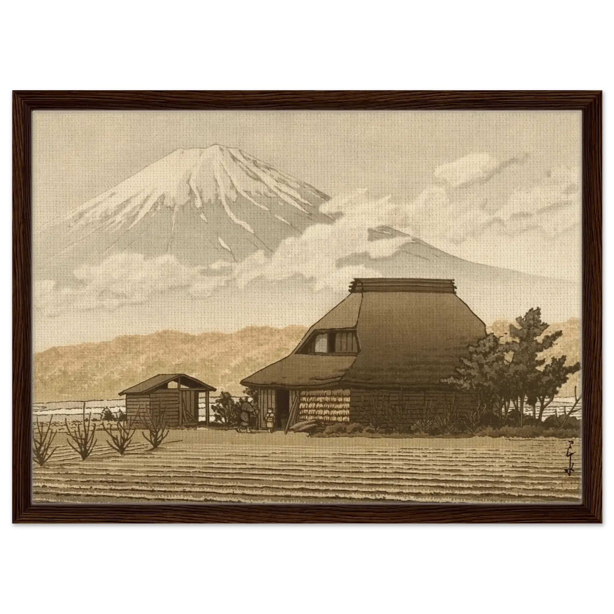 Fuji über dem Dorf Narusawa - Signature Collection - HINORI