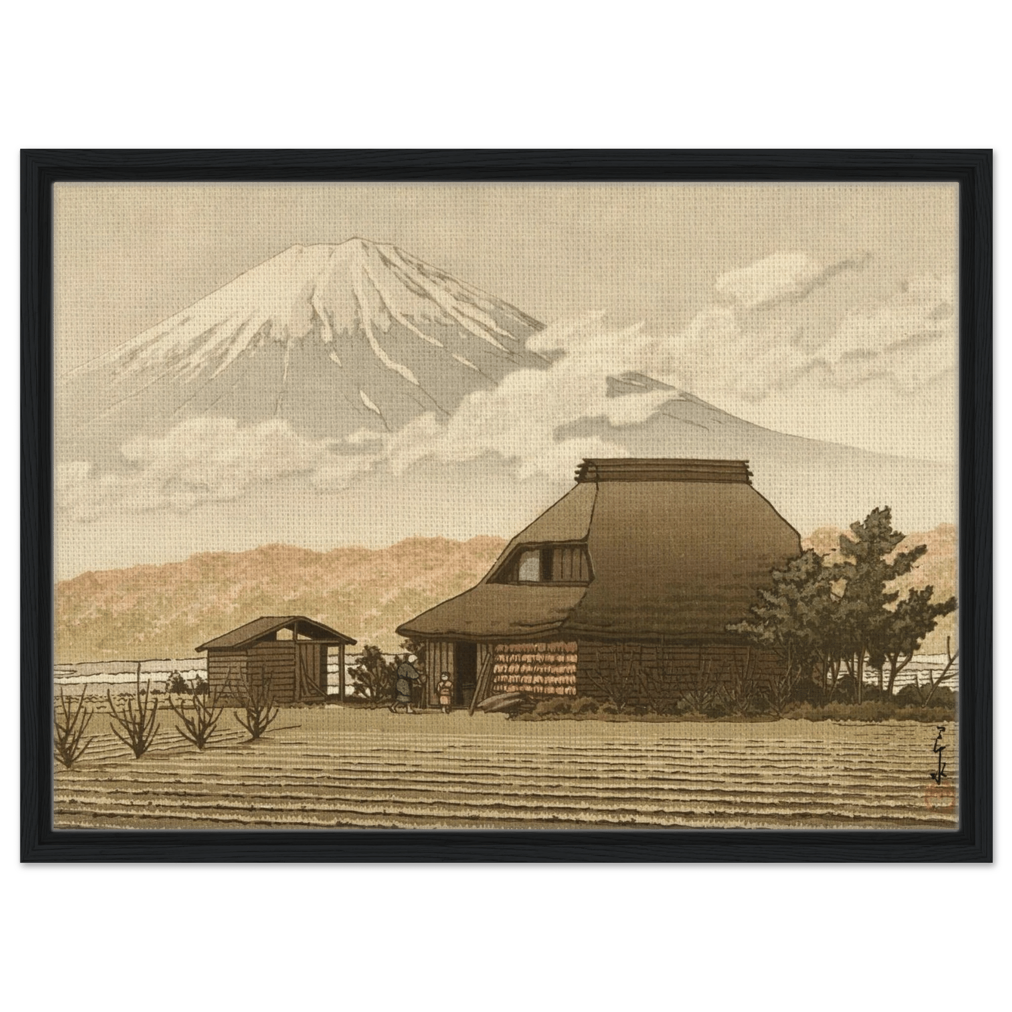 Fuji über dem Dorf Narusawa - Signature Collection - HINORI