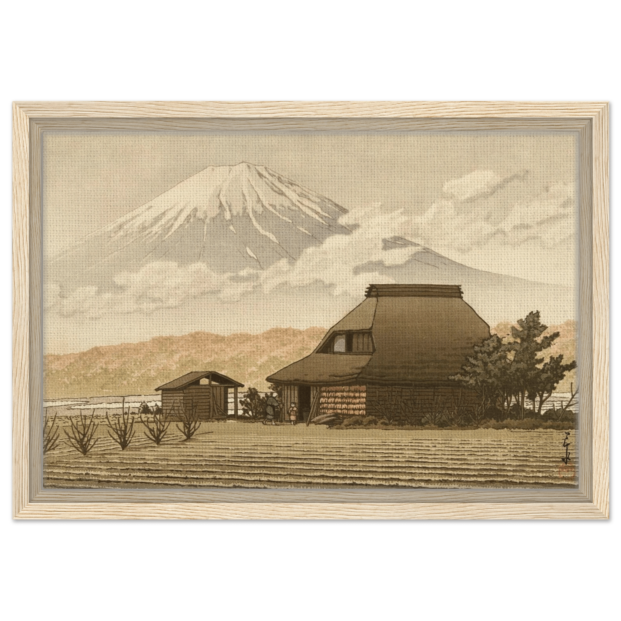 Fuji über dem Dorf Narusawa - Signature Collection - HINORI