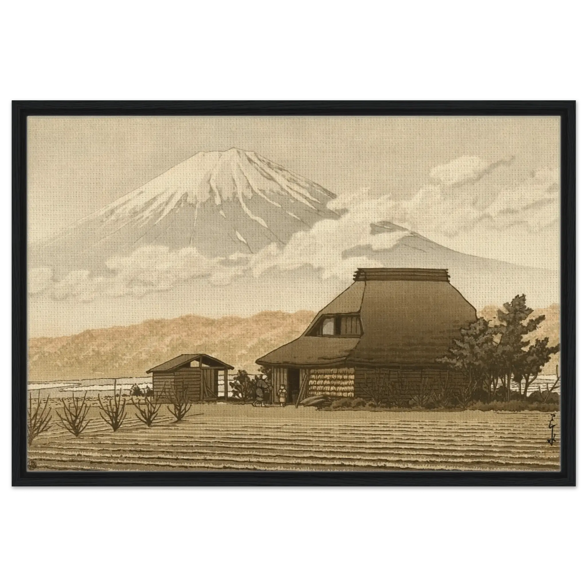 Fuji über dem Dorf Narusawa - Signature Collection - HINORI