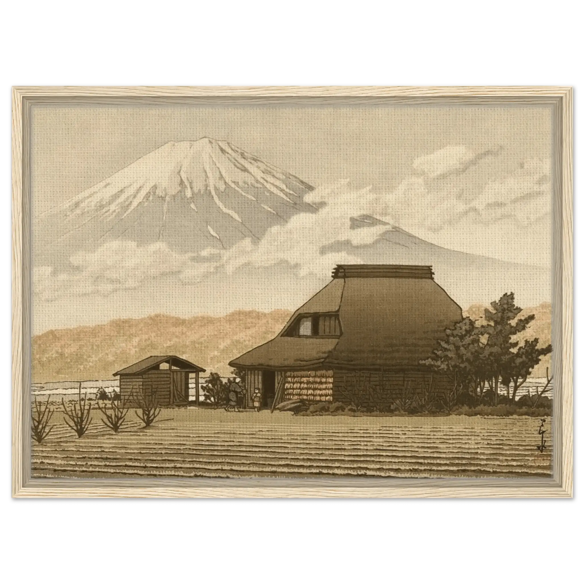 Fuji über dem Dorf Narusawa - Signature Collection - HINORI