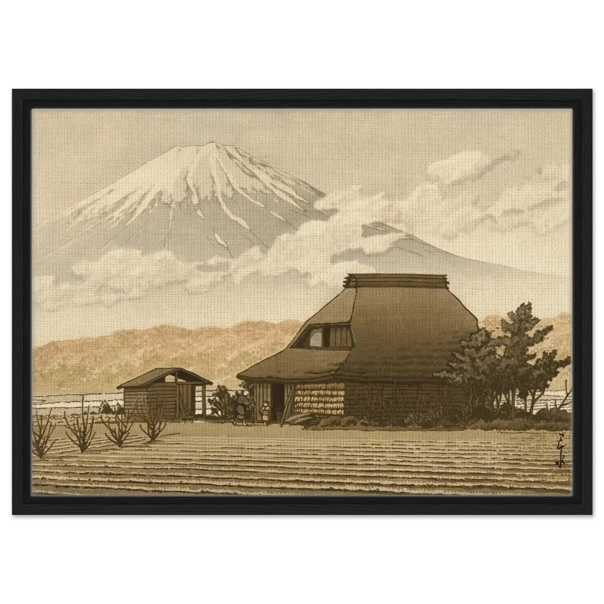 Fuji über dem Dorf Narusawa - Signature Collection - HINORI