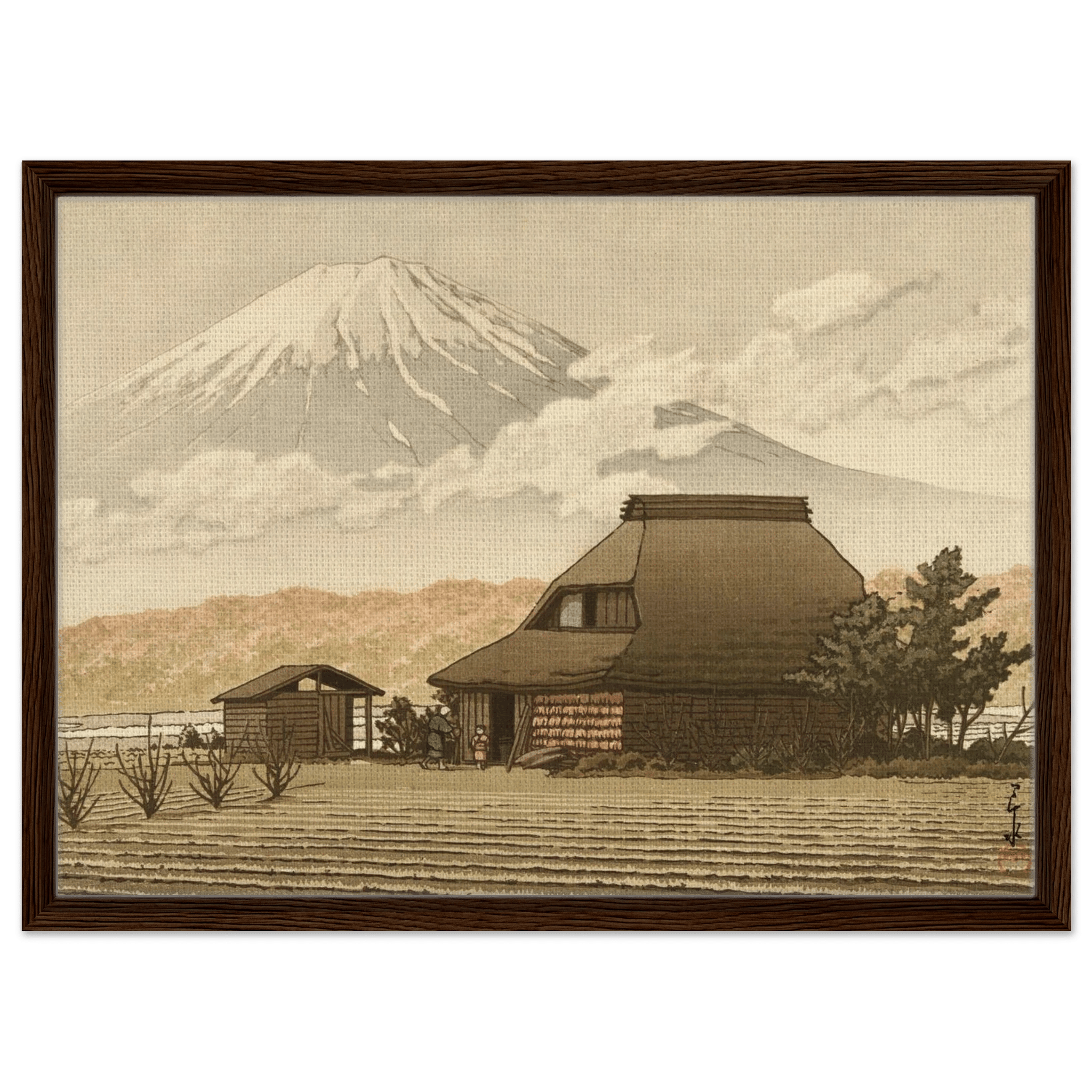 Fuji über dem Dorf Narusawa - Signature Collection - HINORI