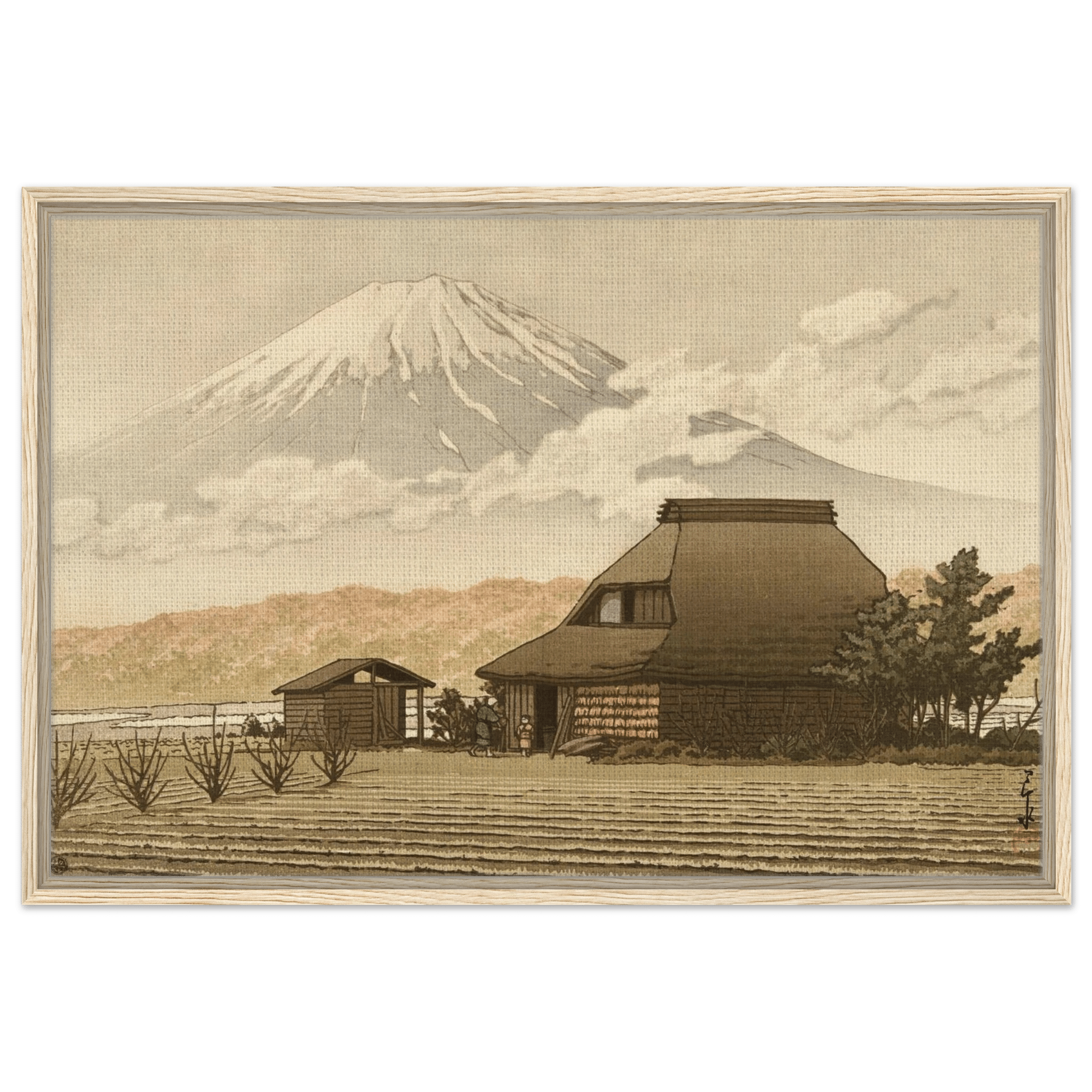 Fuji über dem Dorf Narusawa - Signature Collection - HINORI