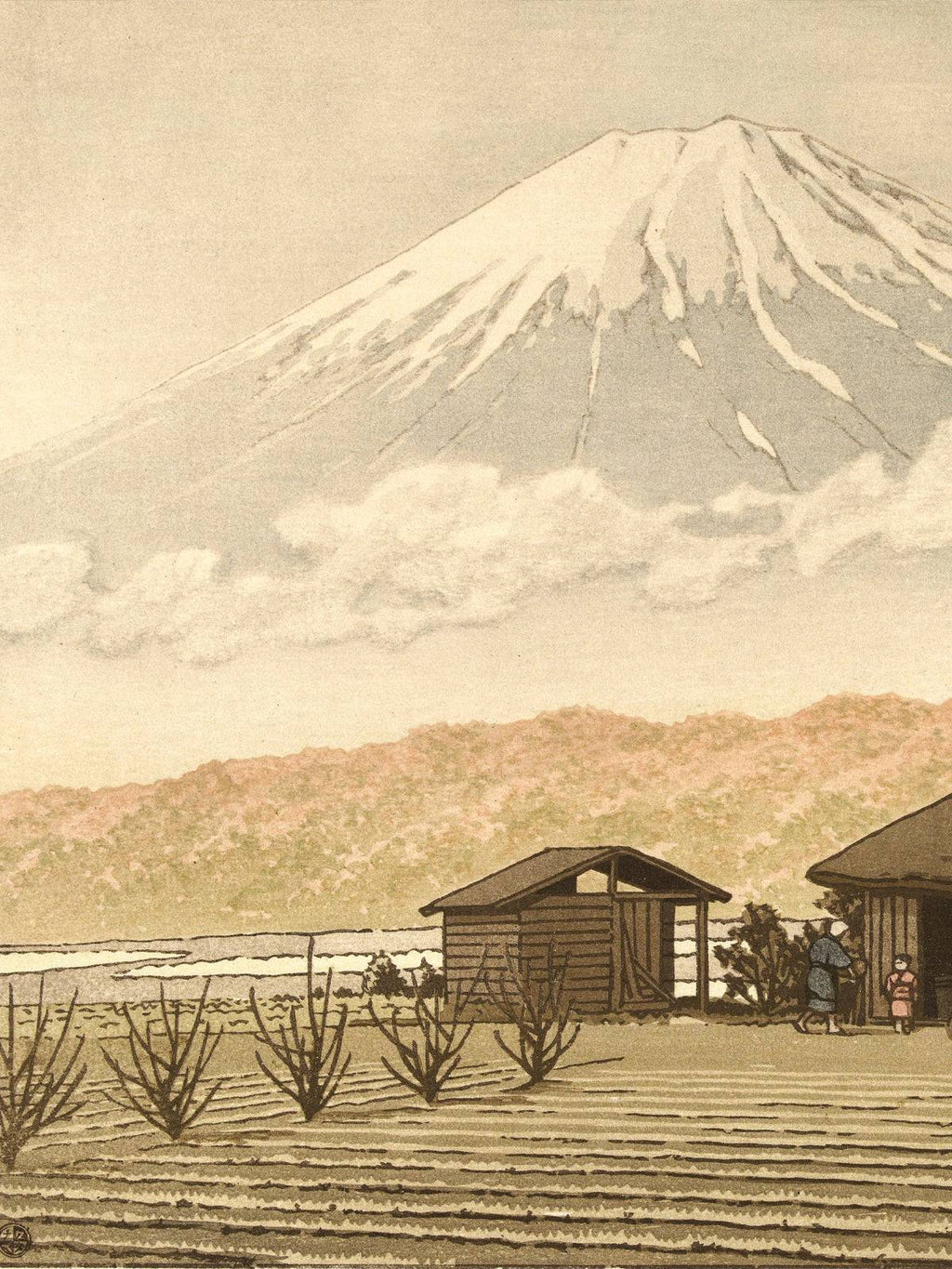 Fuji über dem Dorf Narusawa - Signature Collection