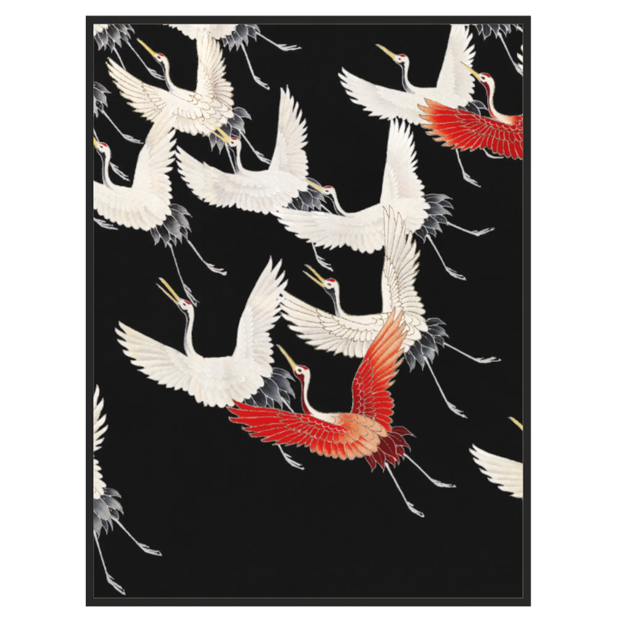 Furisode mit fliegenden Kranichen - Monuments