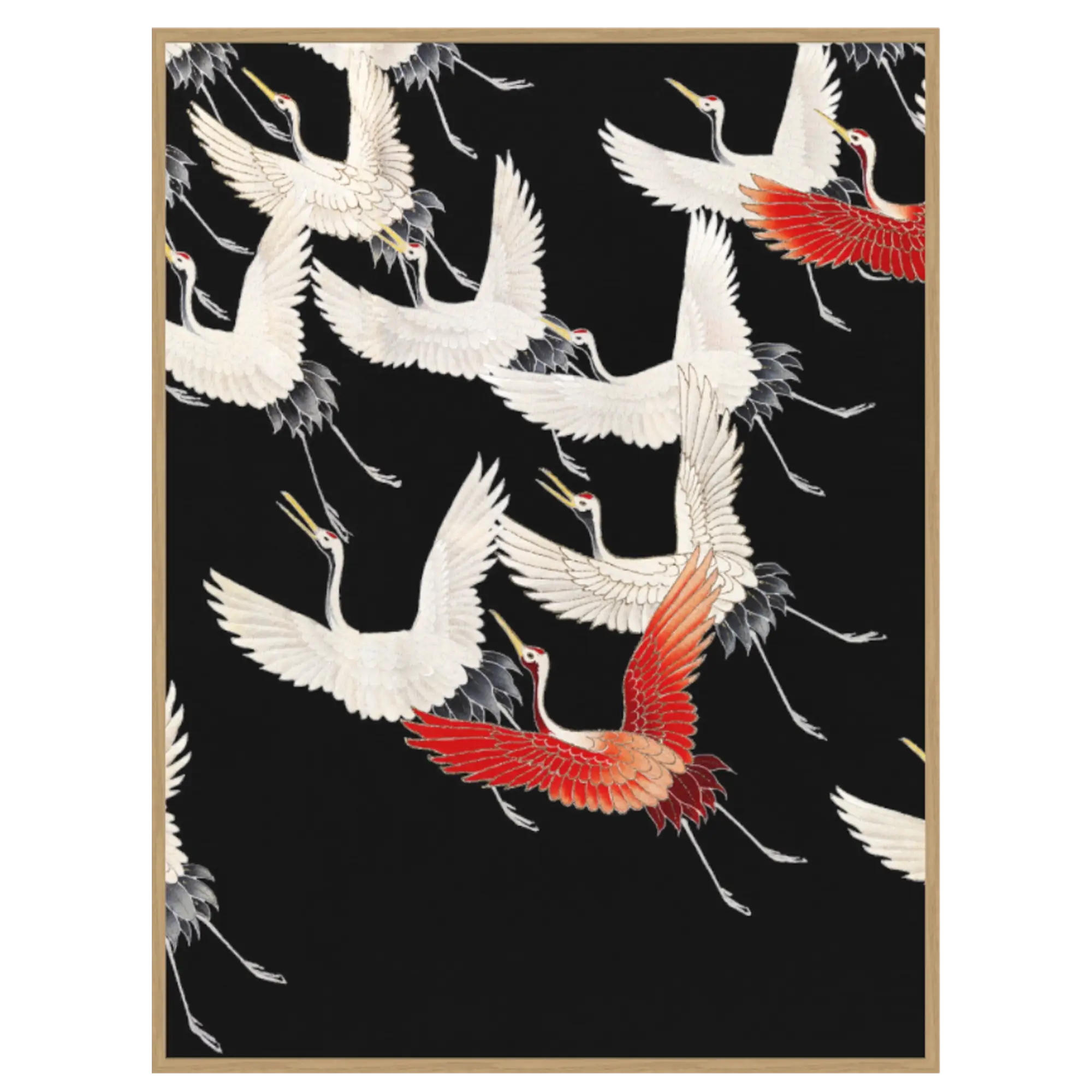 Furisode mit fliegenden Kranichen - Monuments