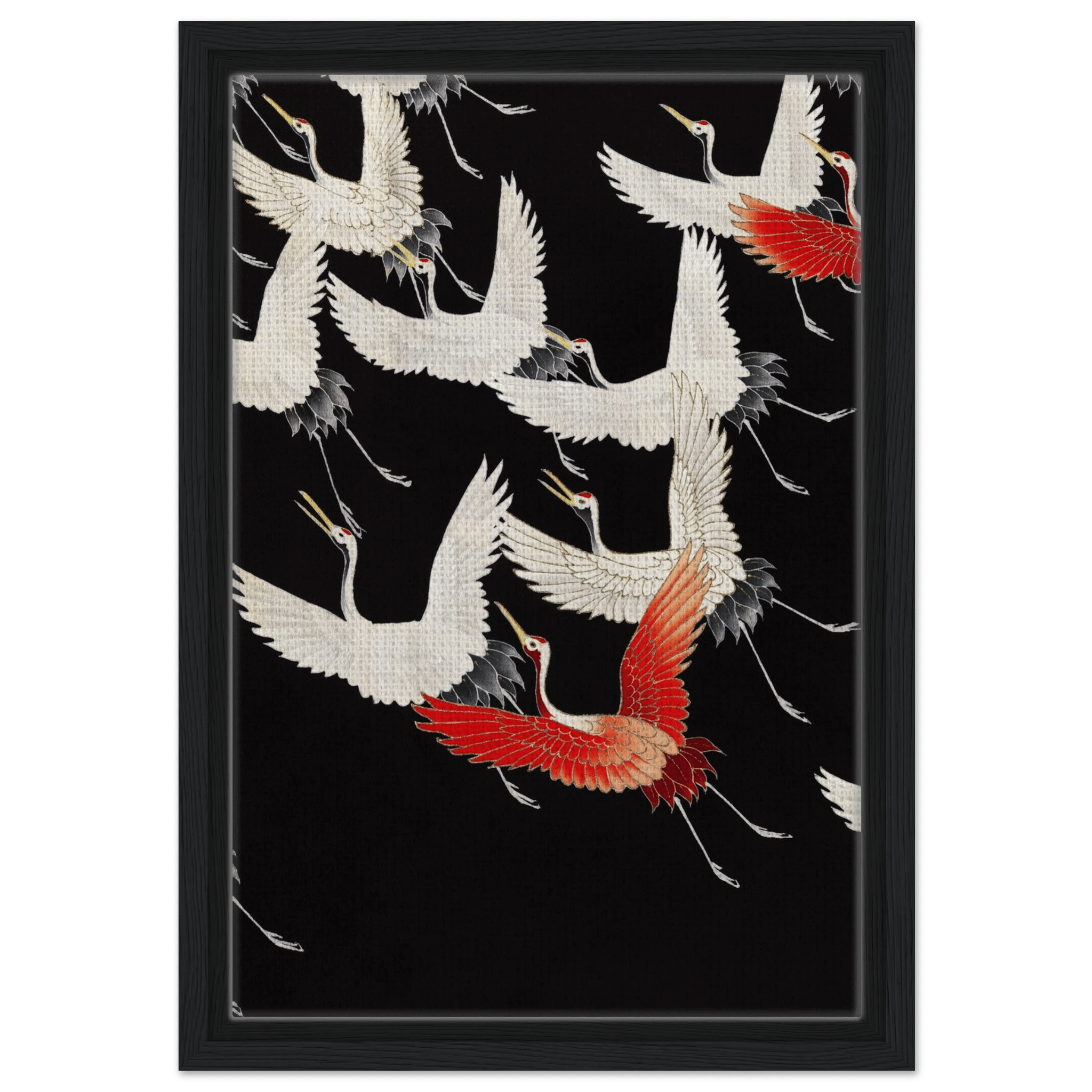 Furisode mit fliegenden Kranichen - Signature Collection - HINORI