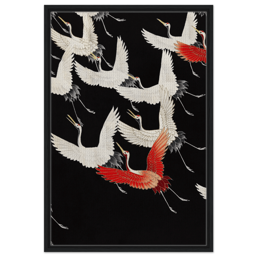 Furisode mit fliegenden Kranichen - Signature Collection - HINORI