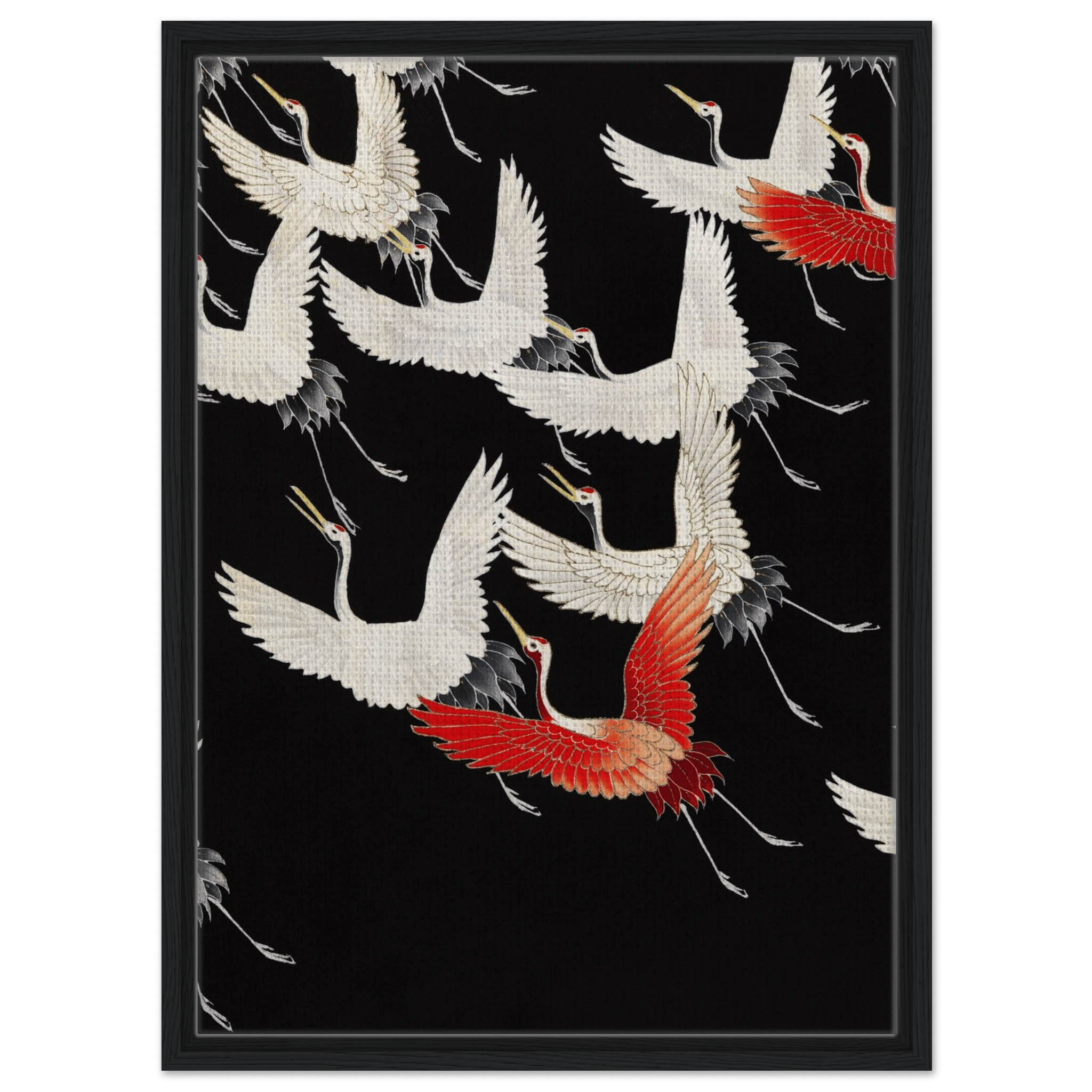 Furisode mit fliegenden Kranichen - Signature Collection - HINORI
