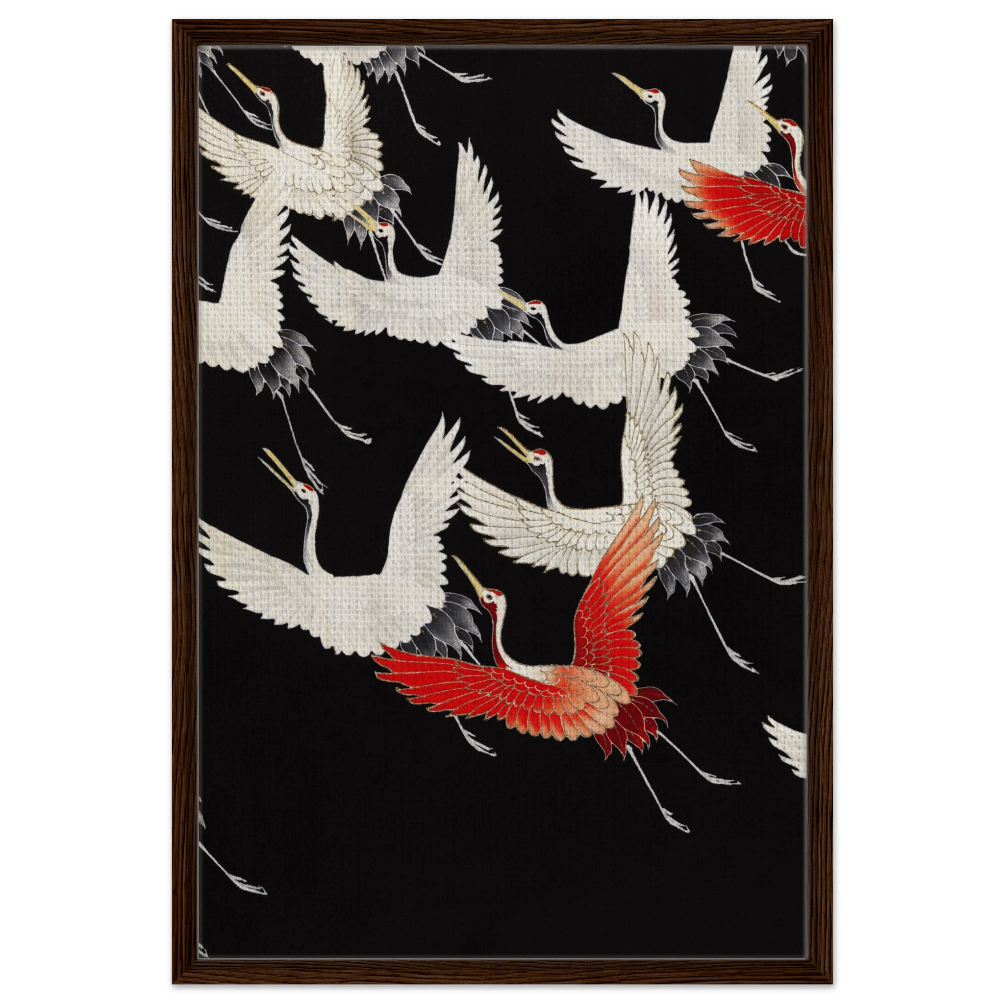 Furisode mit fliegenden Kranichen - Signature Collection - HINORI