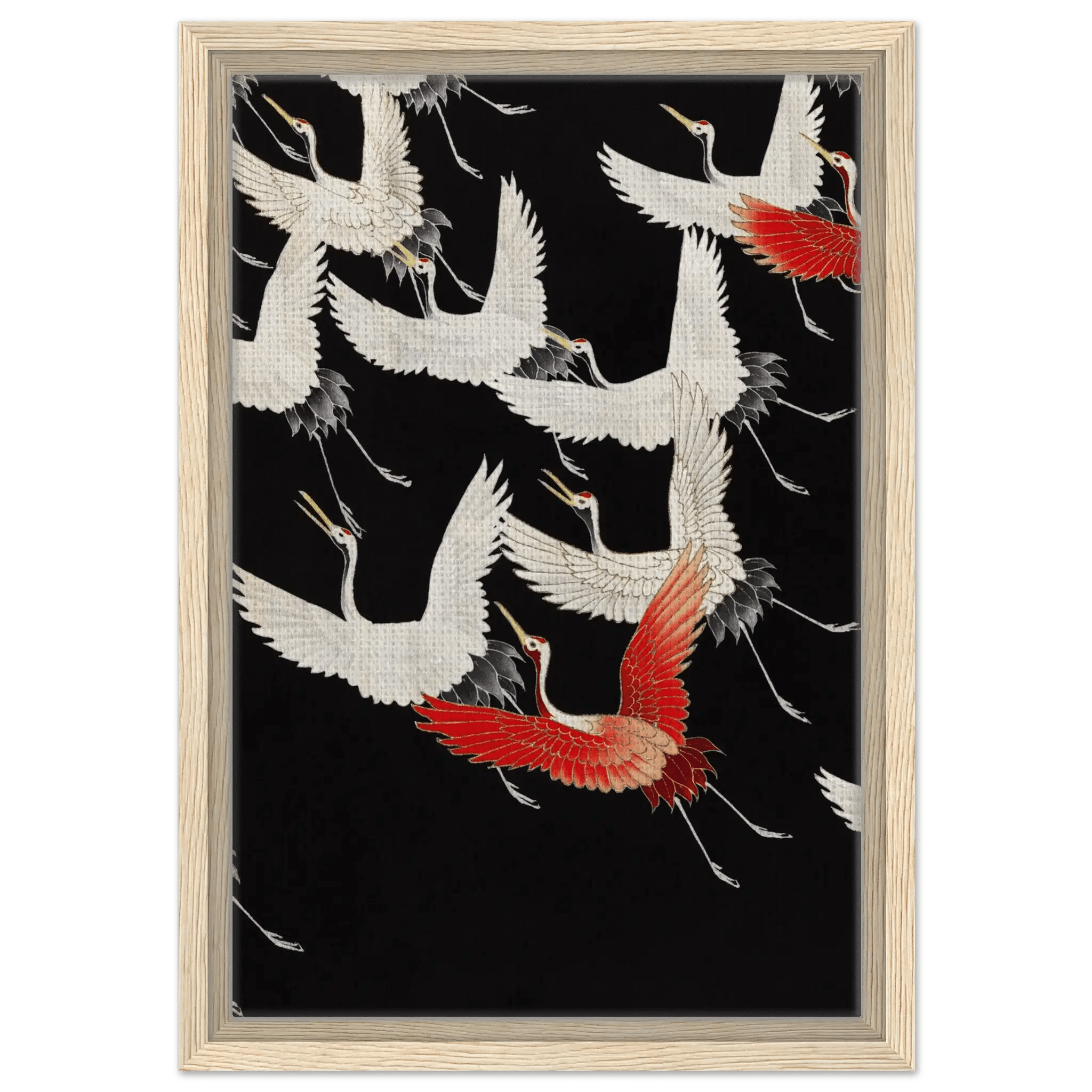 Furisode mit fliegenden Kranichen - Signature Collection - HINORI