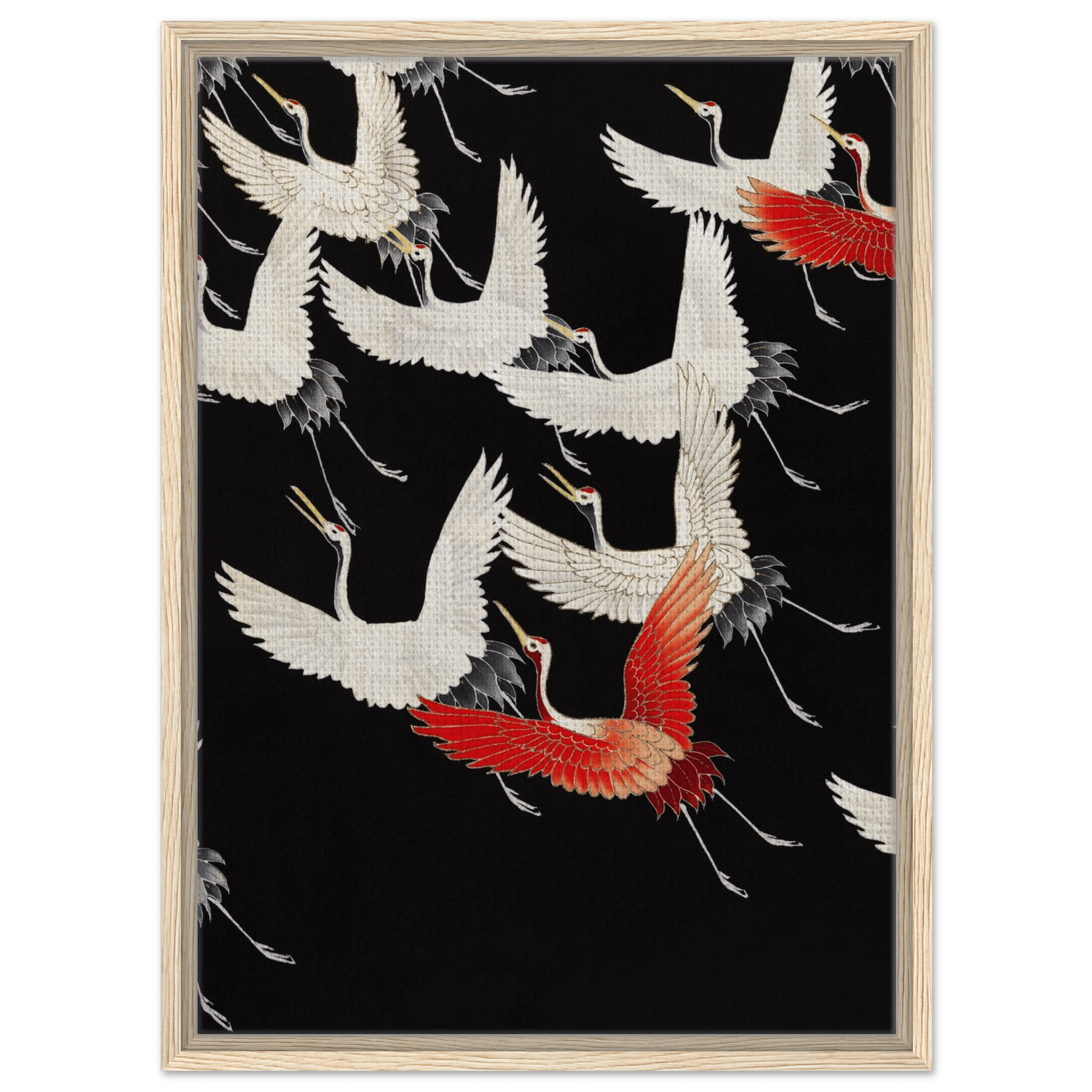 Furisode mit fliegenden Kranichen - Signature Collection - HINORI