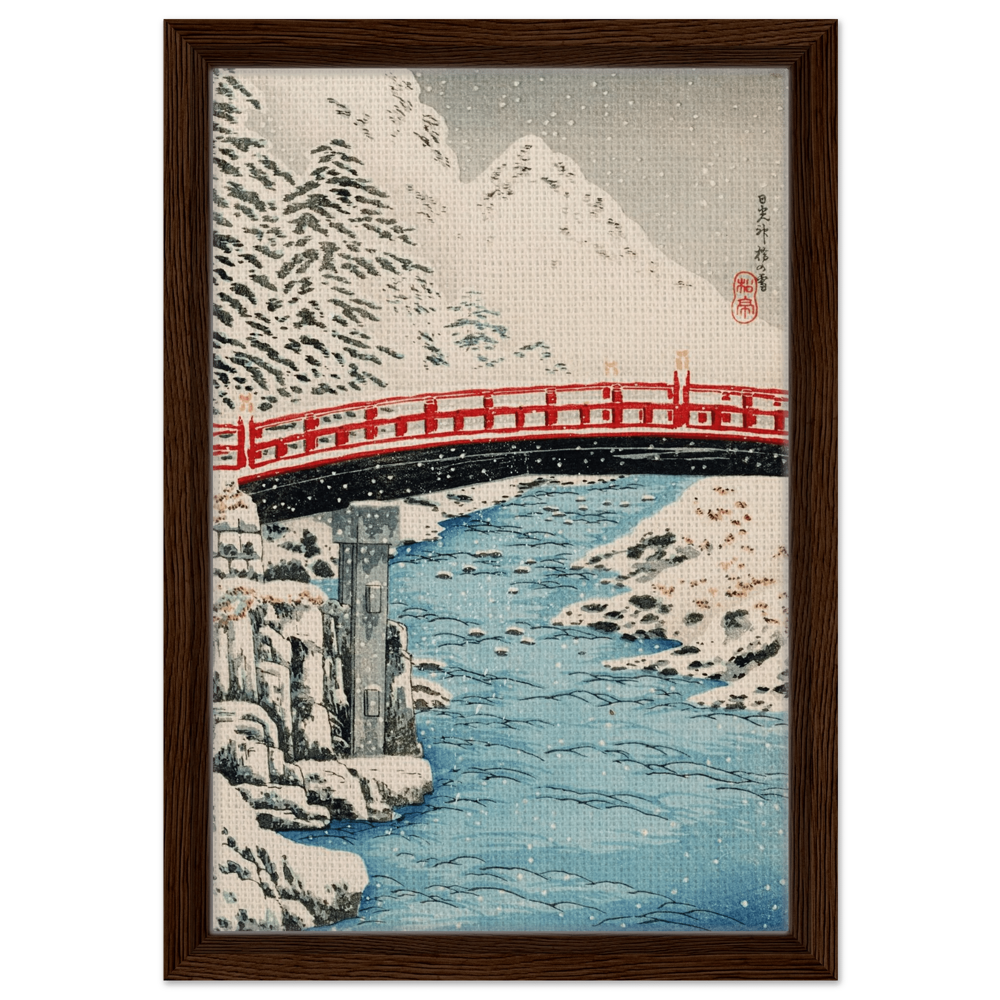 Heilige Brücke im Schneefall - Signature Collection - HINORI