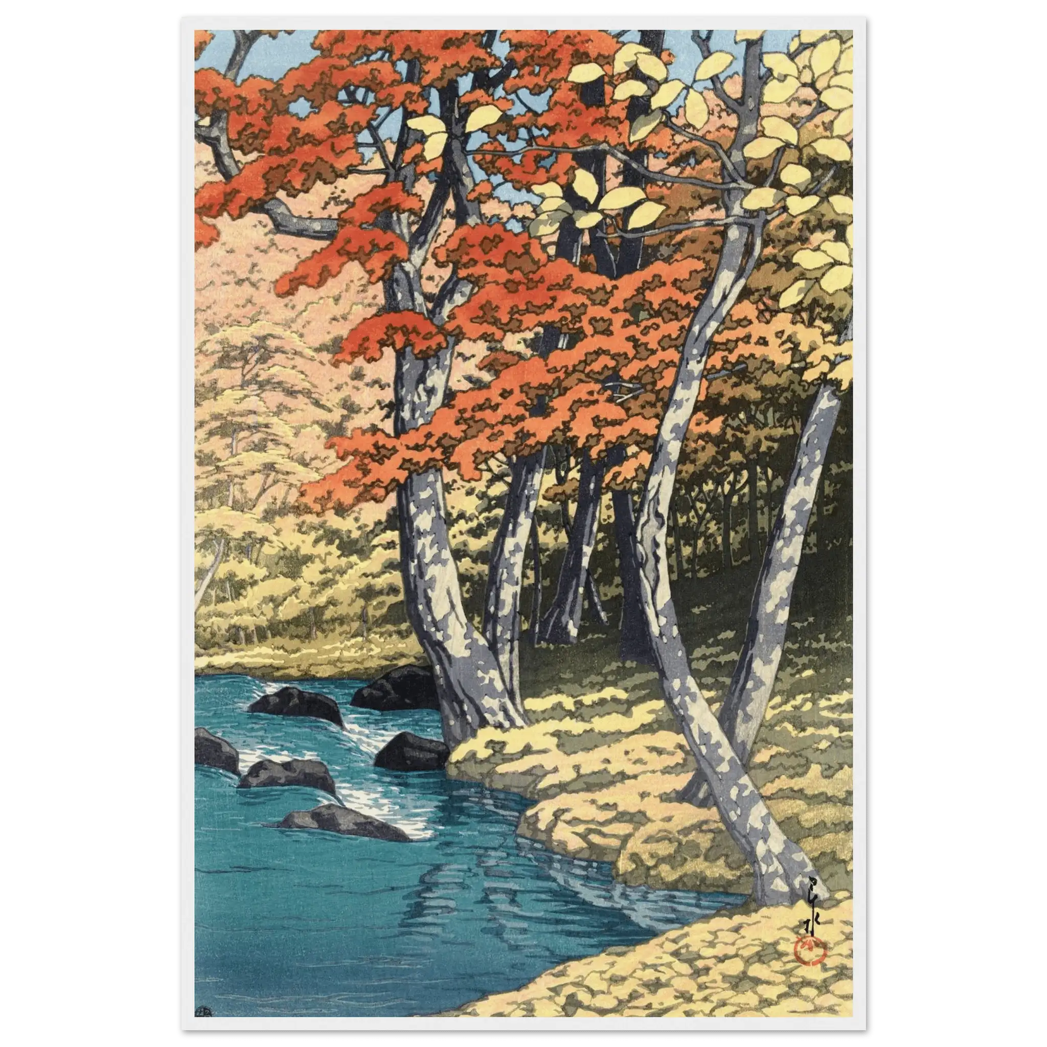 Herbst in Oirase - Gerahmte Eleganz - HINORI