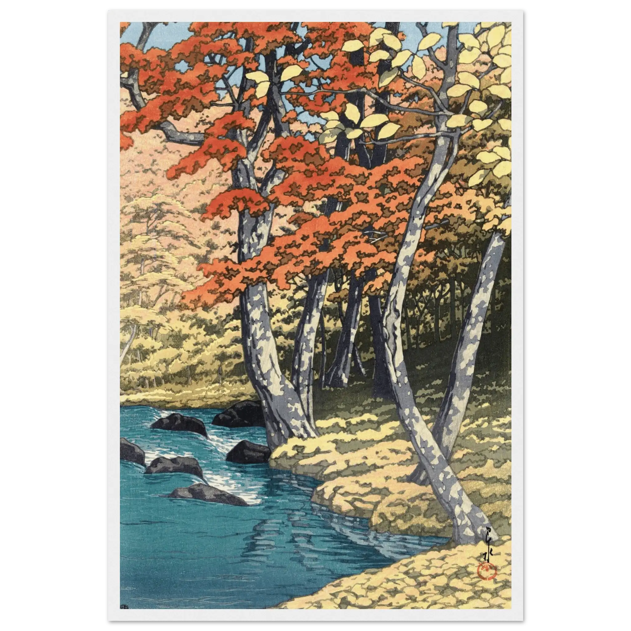 Herbst in Oirase - Gerahmte Eleganz - HINORI