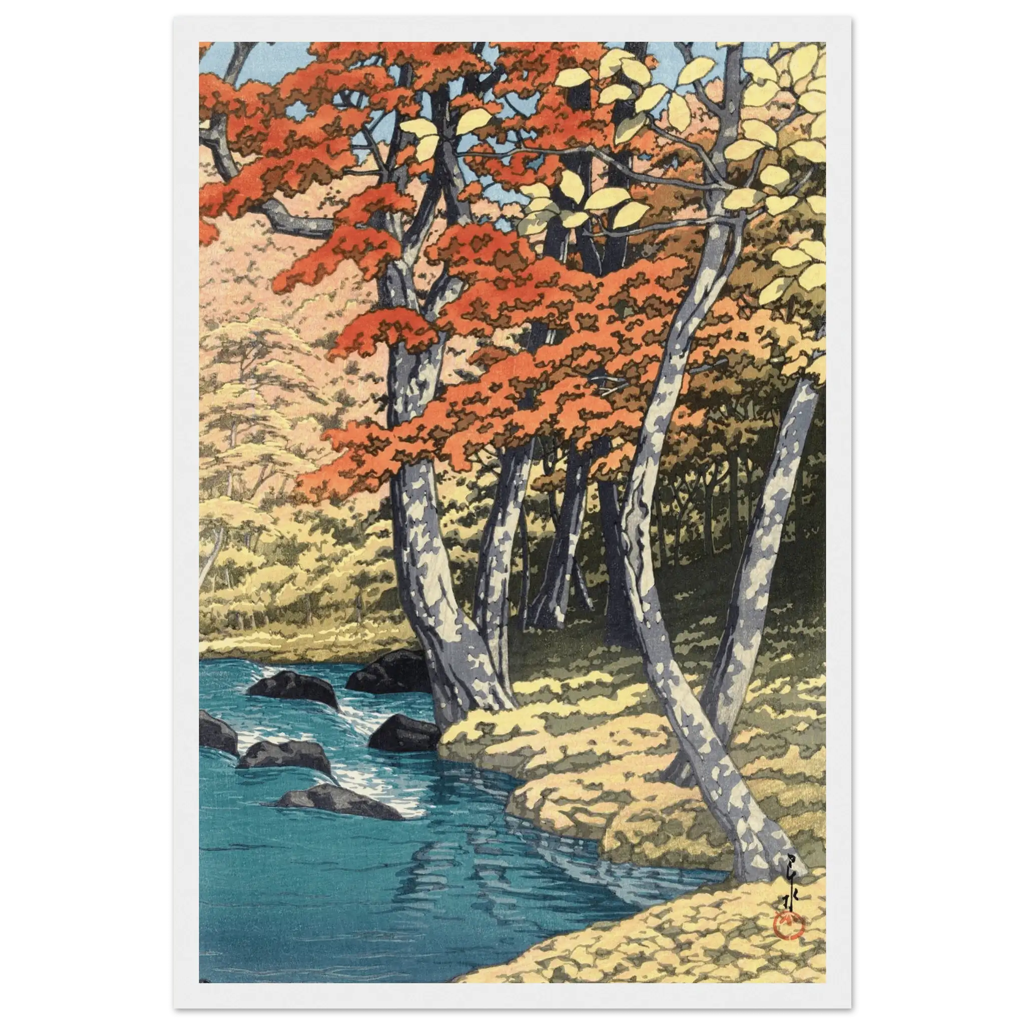 Herbst in Oirase - Gerahmte Eleganz - HINORI