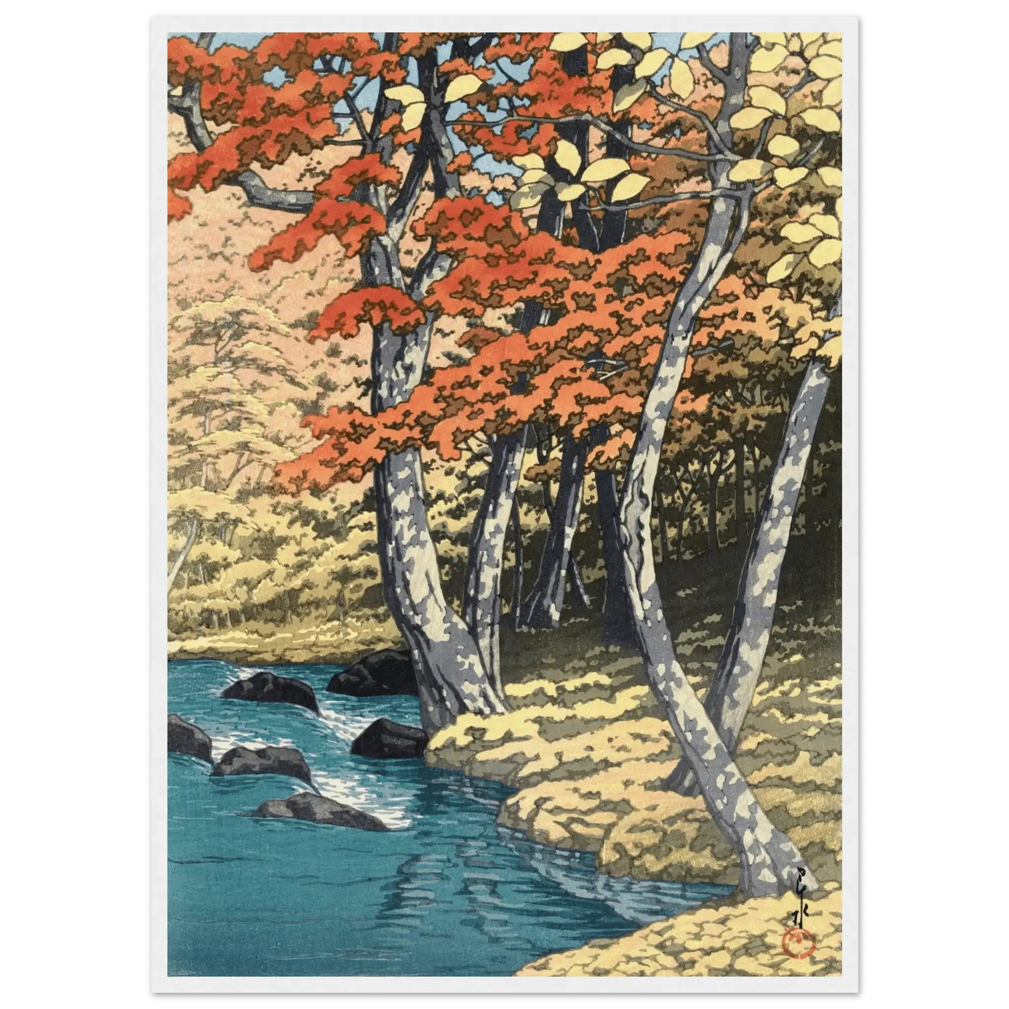 Herbst in Oirase - Gerahmte Eleganz - HINORI