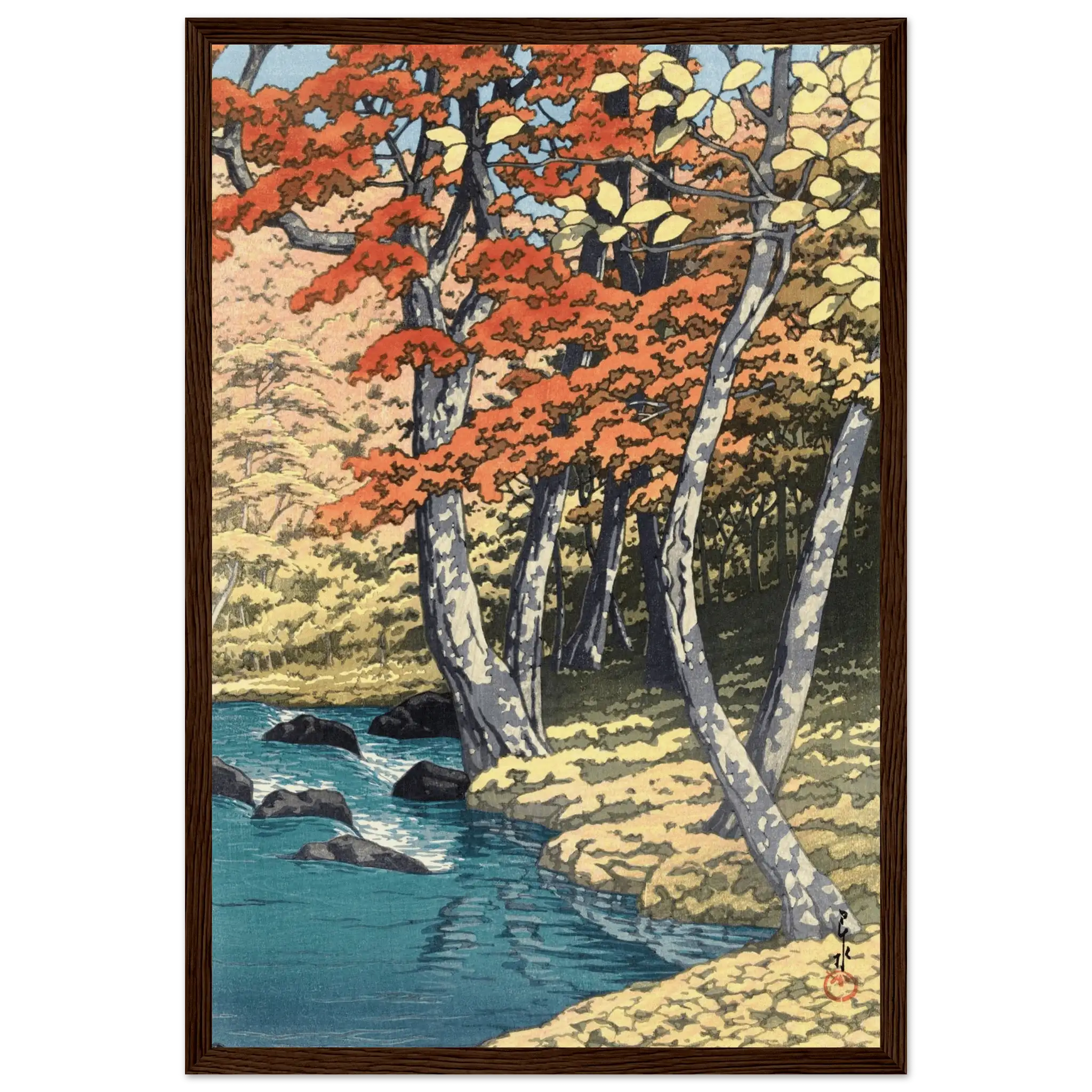 Herbst in Oirase - Gerahmte Eleganz - HINORI