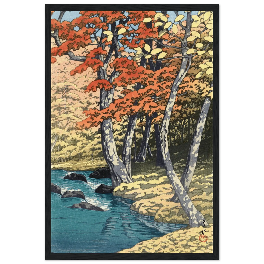 Herbst in Oirase - Gerahmte Eleganz - HINORI