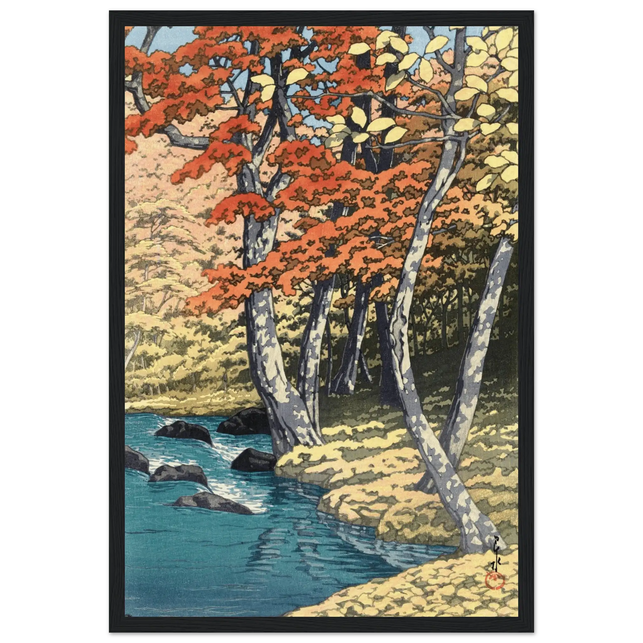 Herbst in Oirase - Gerahmte Eleganz - HINORI