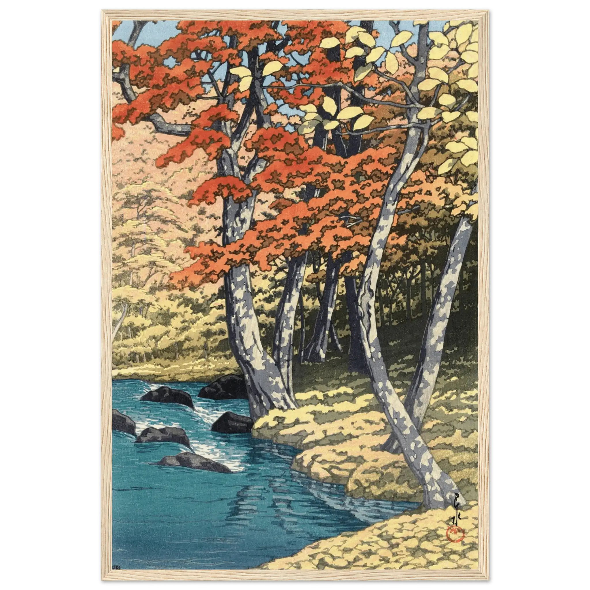 Herbst in Oirase - Gerahmte Eleganz - HINORI