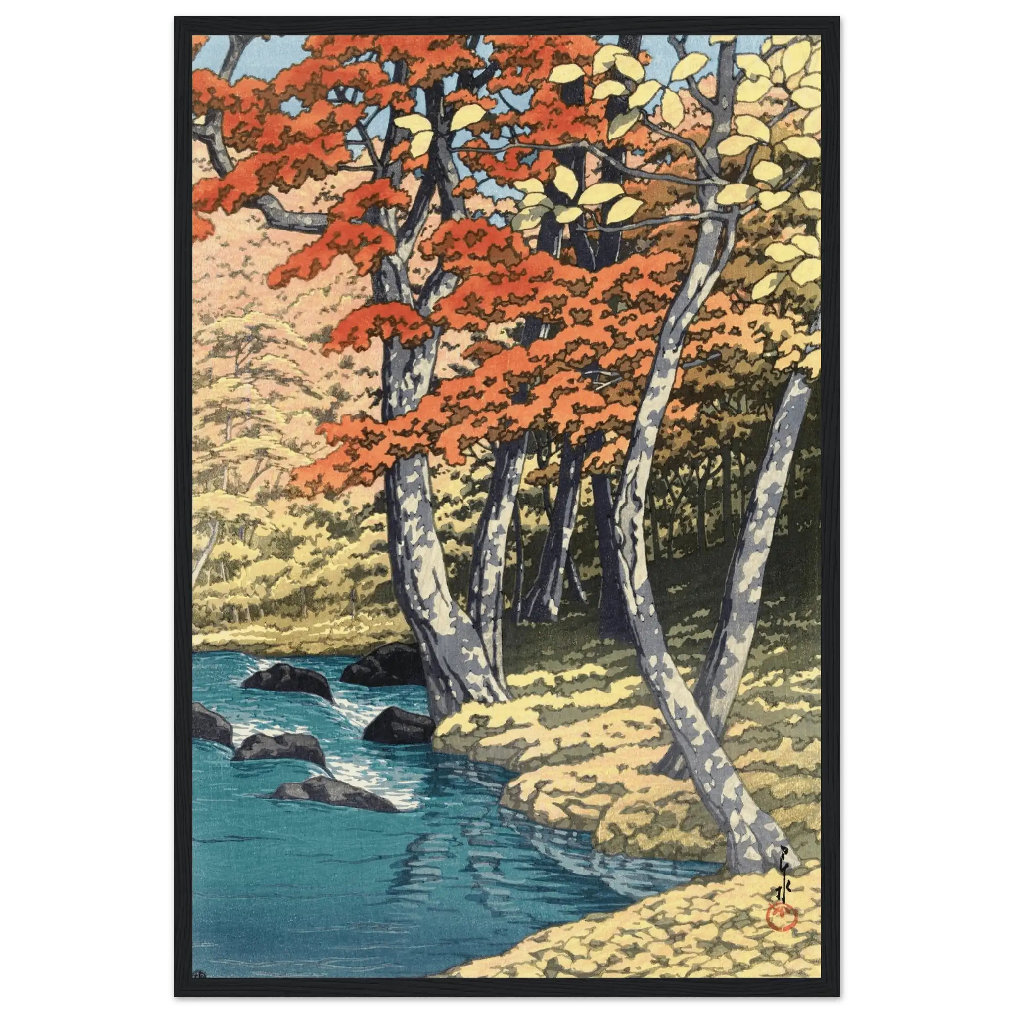 Herbst in Oirase - Gerahmte Eleganz - HINORI