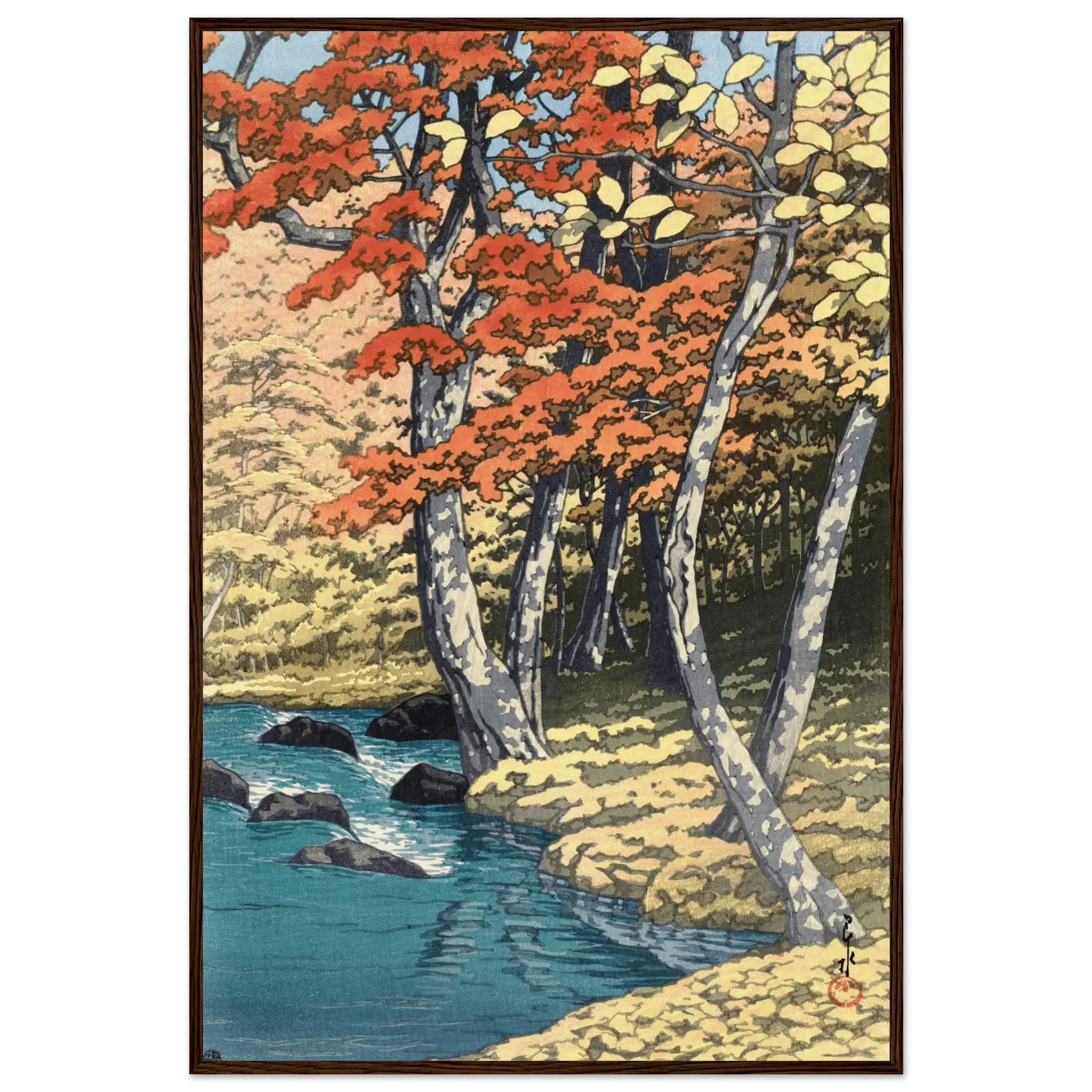 Herbst in Oirase - Gerahmte Eleganz - HINORI