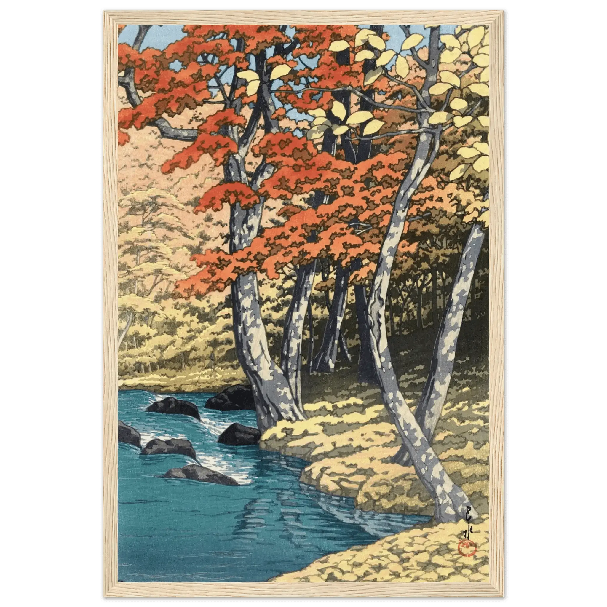 Herbst in Oirase - Gerahmte Eleganz - HINORI