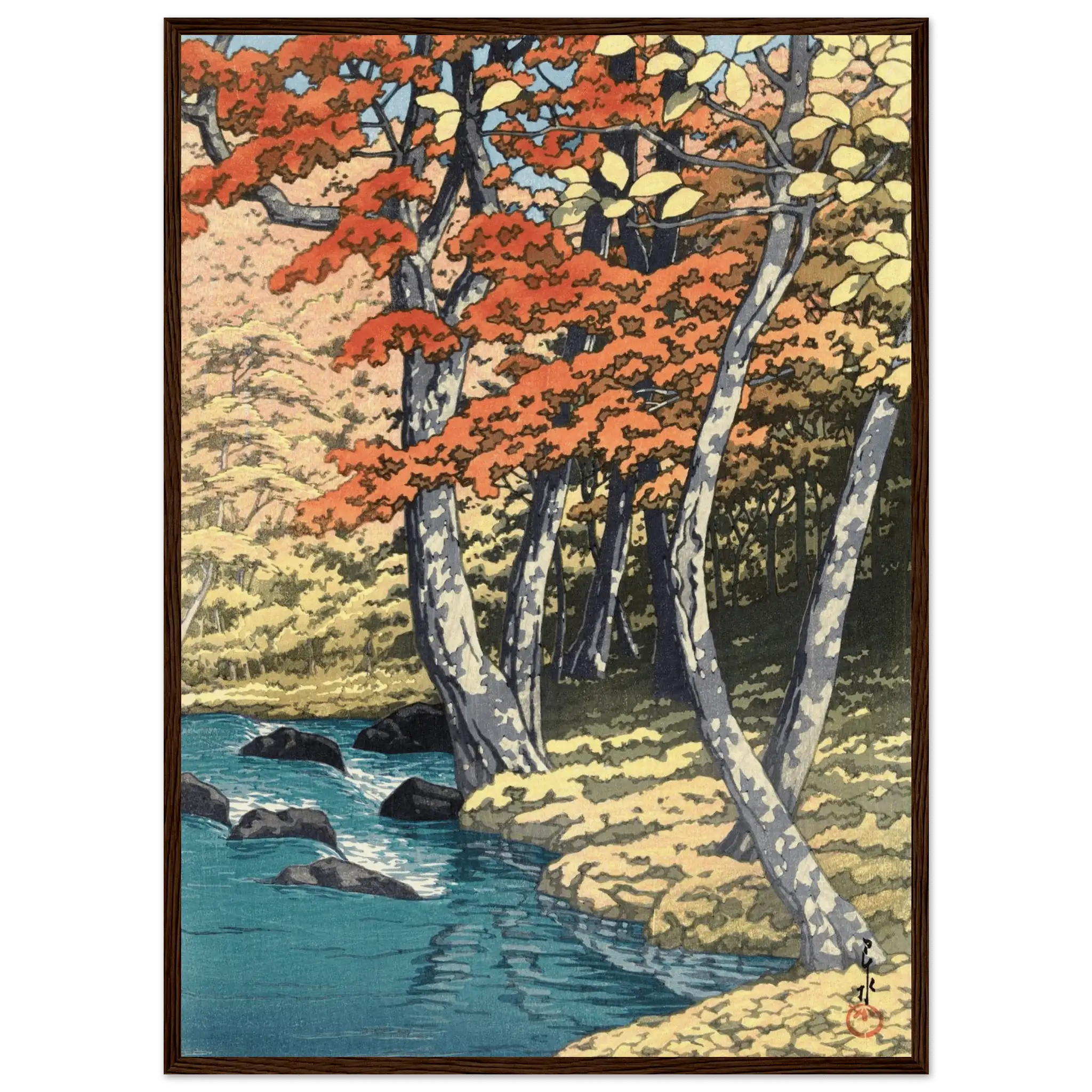 Herbst in Oirase - Gerahmte Eleganz - HINORI