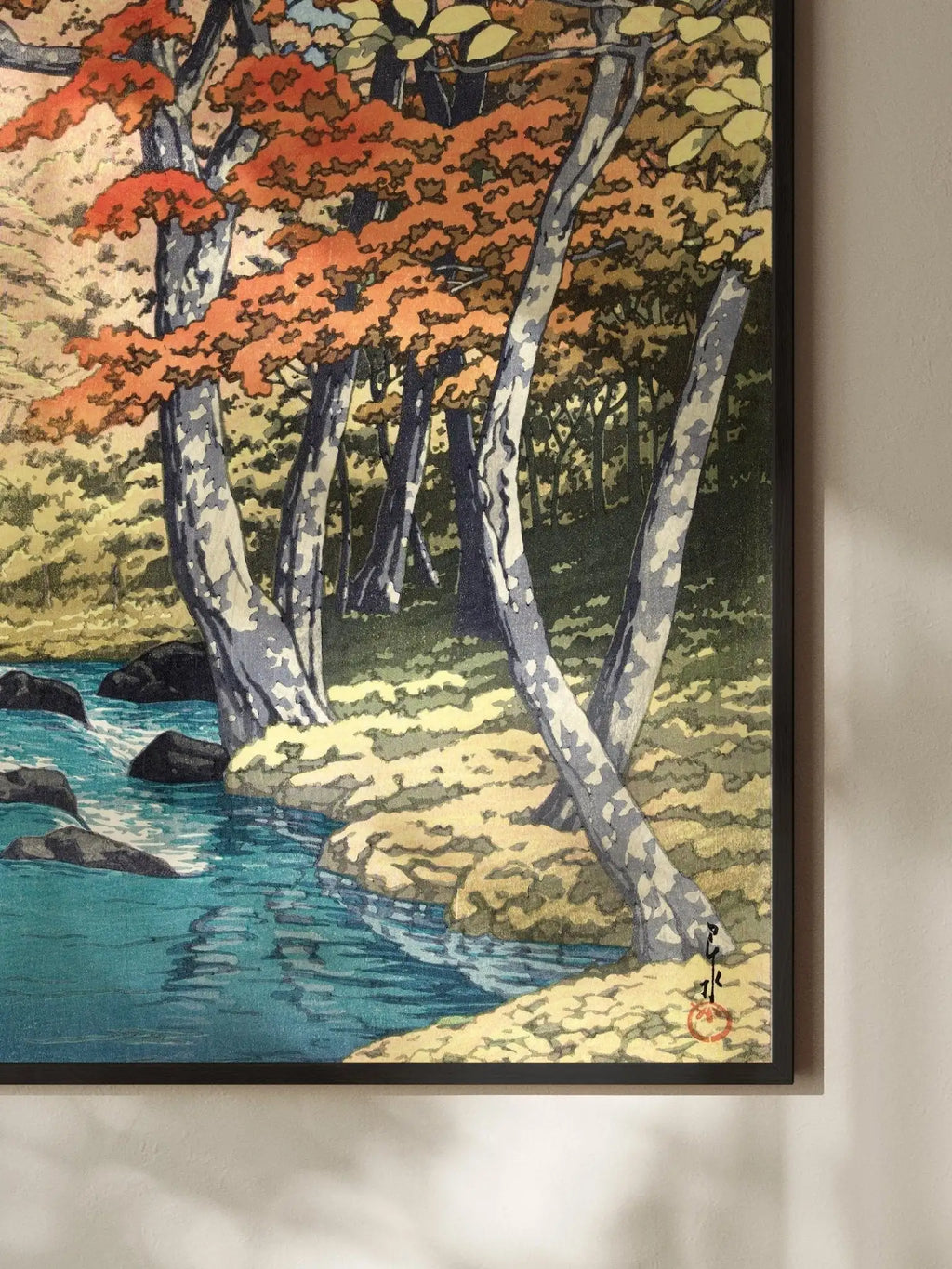 Herbst in Oirase - Gerahmte Eleganz - HINORI