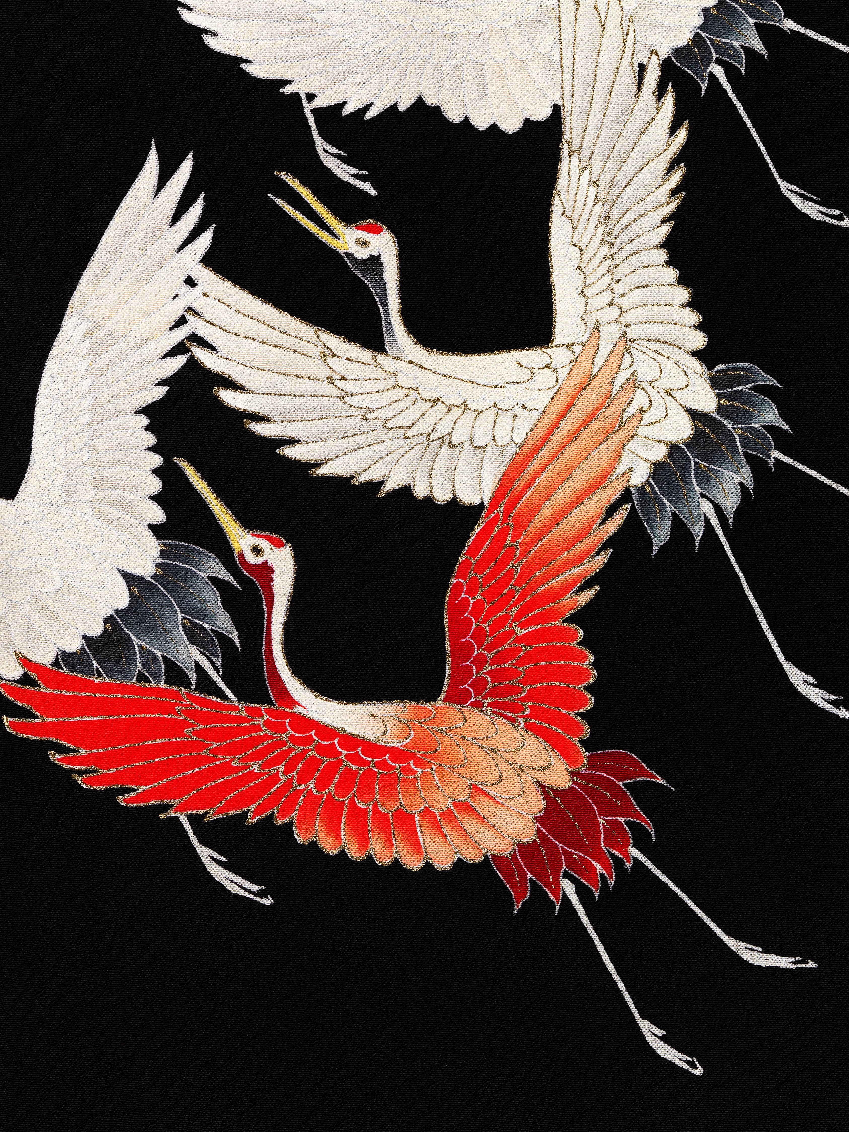 Furisode mit fliegenden Kranichen - Signature Collection