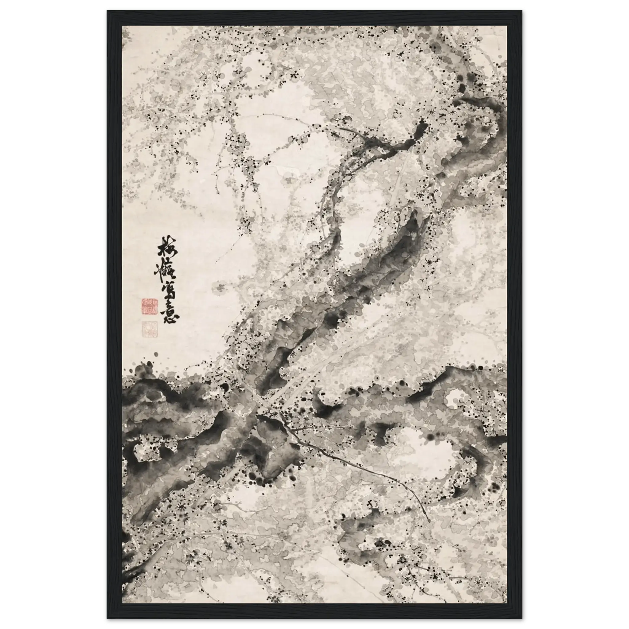 Japanischer Pflaumenbaum - Gerahmte Eleganz - HINORI