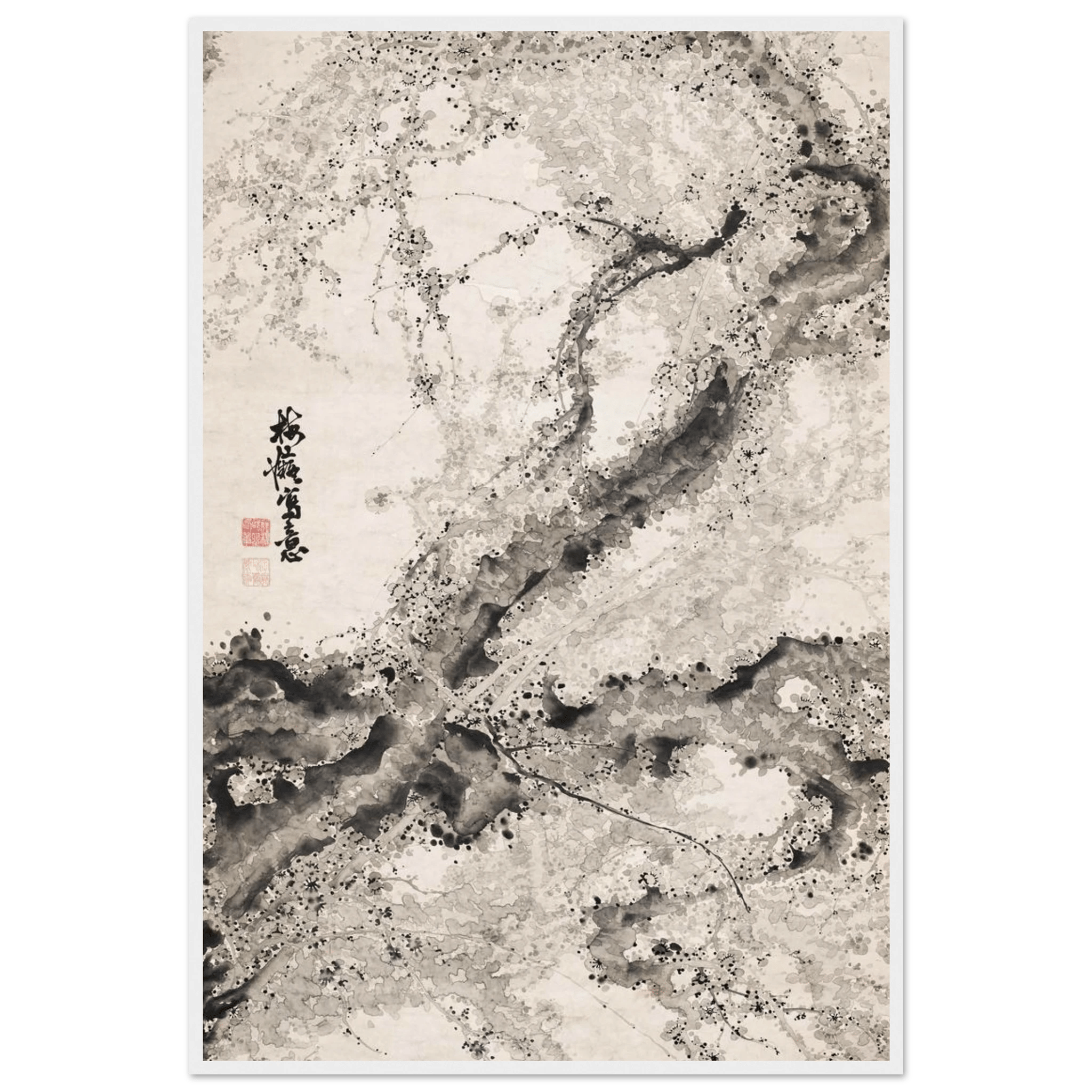 Japanischer Pflaumenbaum - Gerahmte Eleganz - HINORI