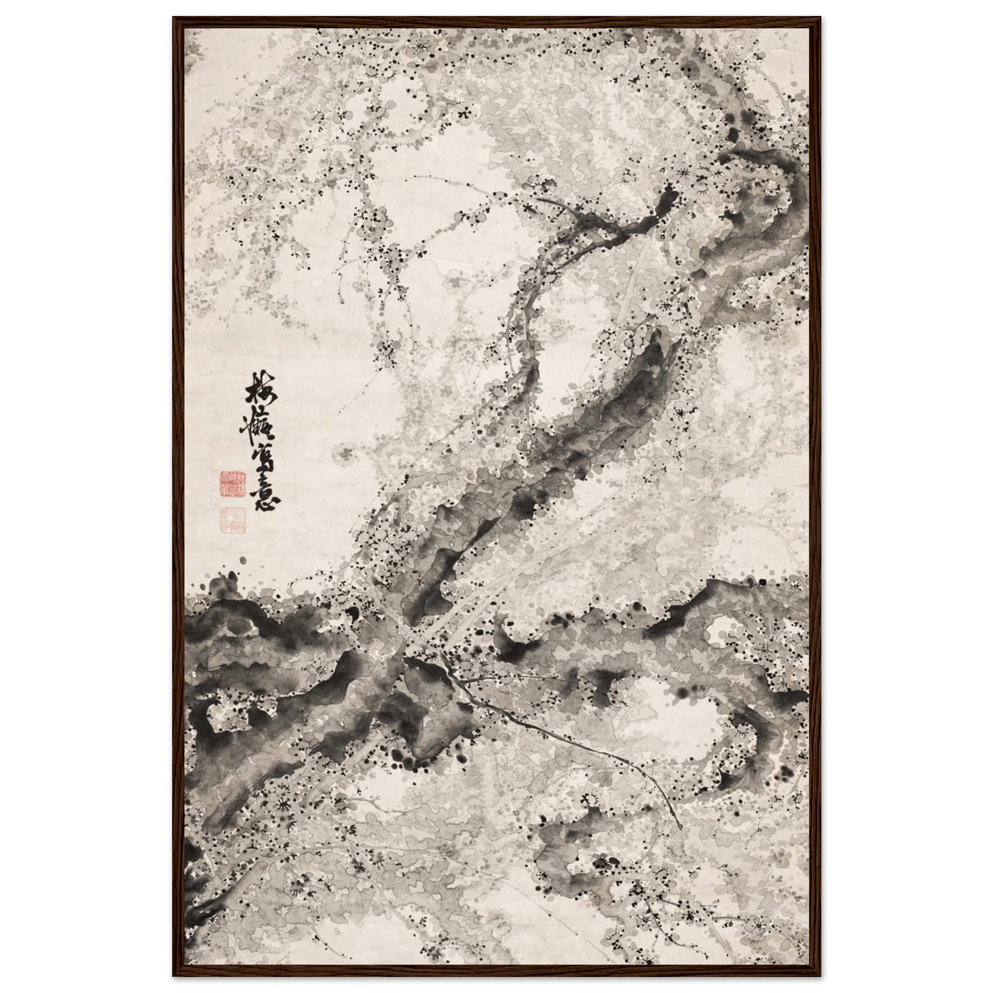 Japanischer Pflaumenbaum - Gerahmte Eleganz - HINORI