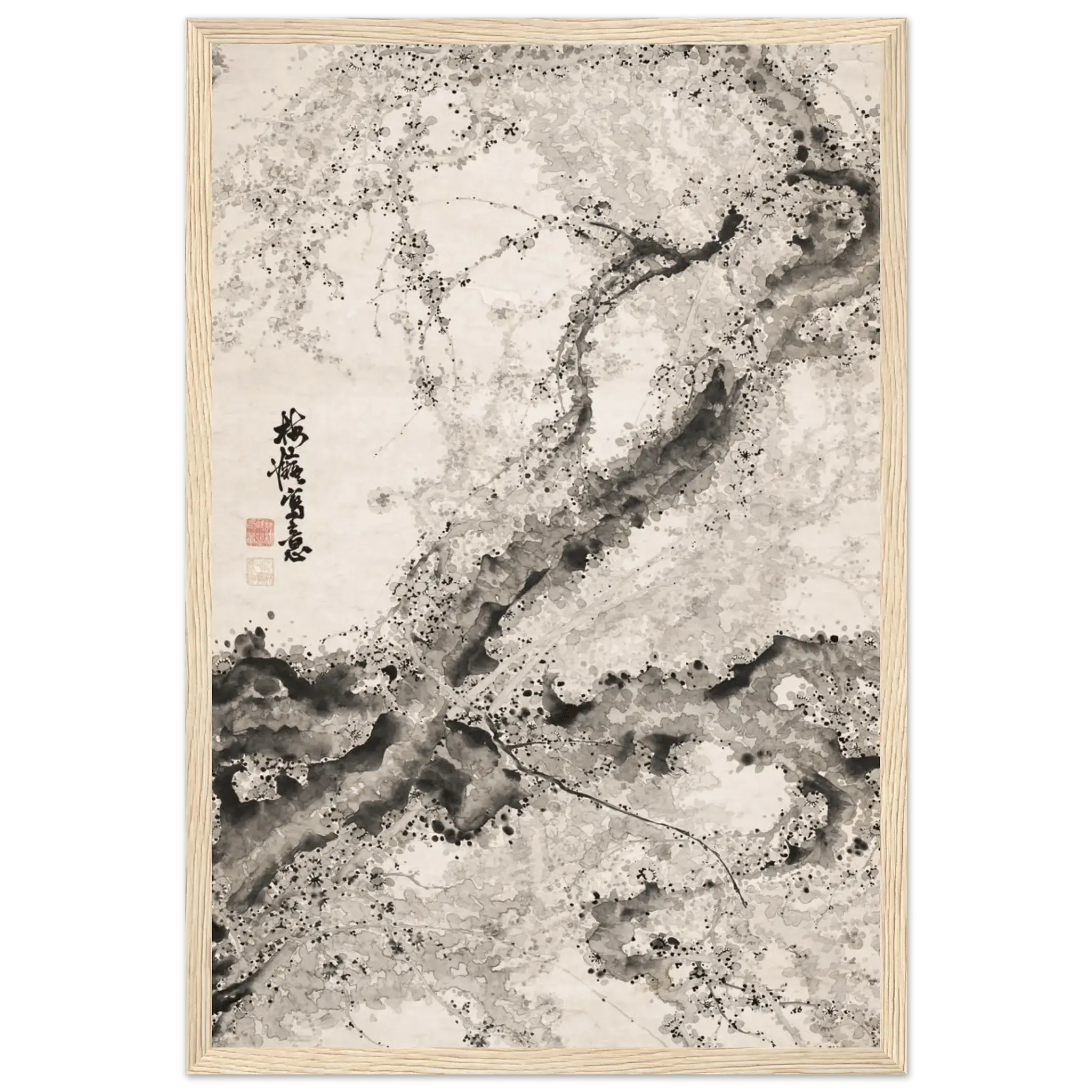 Japanischer Pflaumenbaum - Gerahmte Eleganz - HINORI