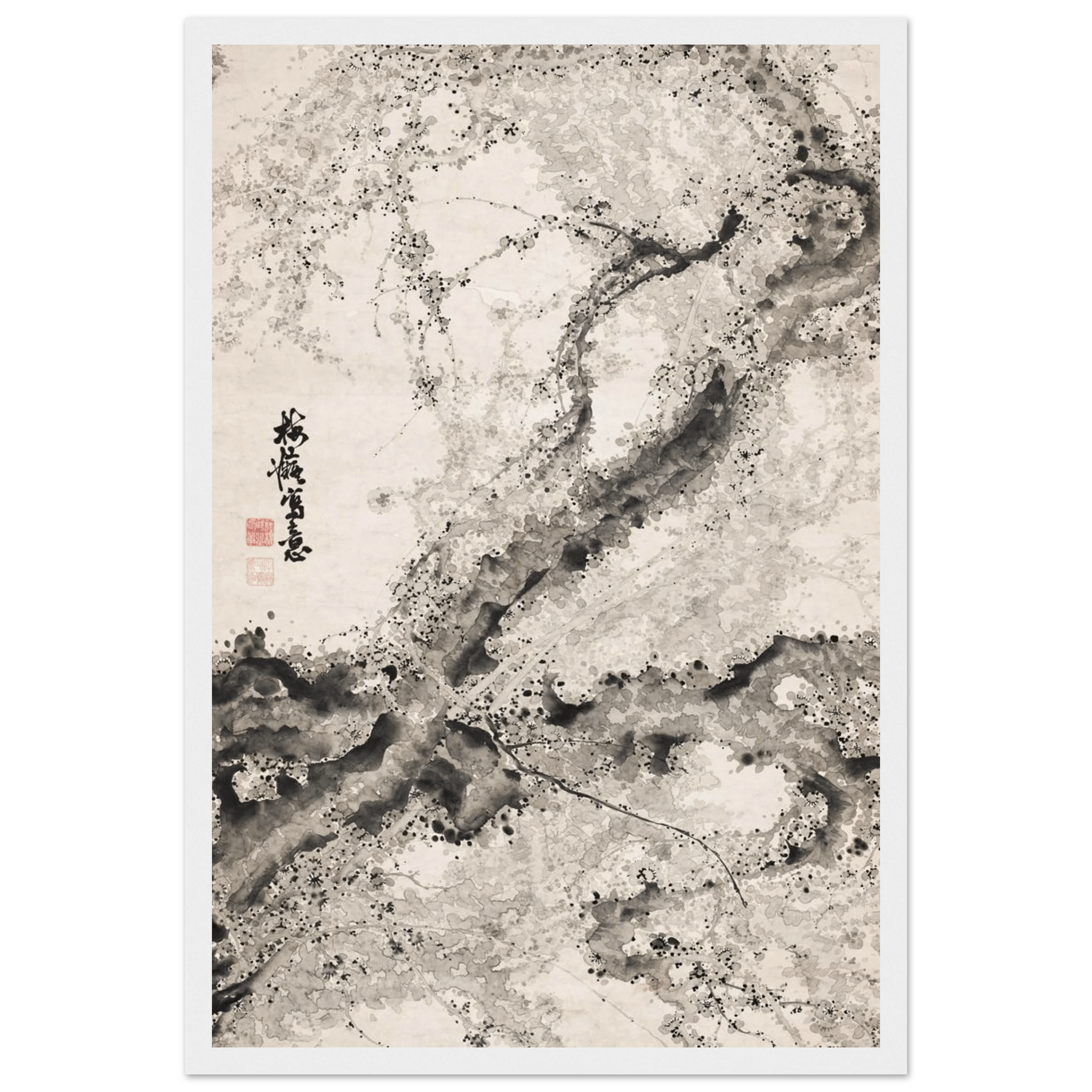 Japanischer Pflaumenbaum - Gerahmte Eleganz - HINORI