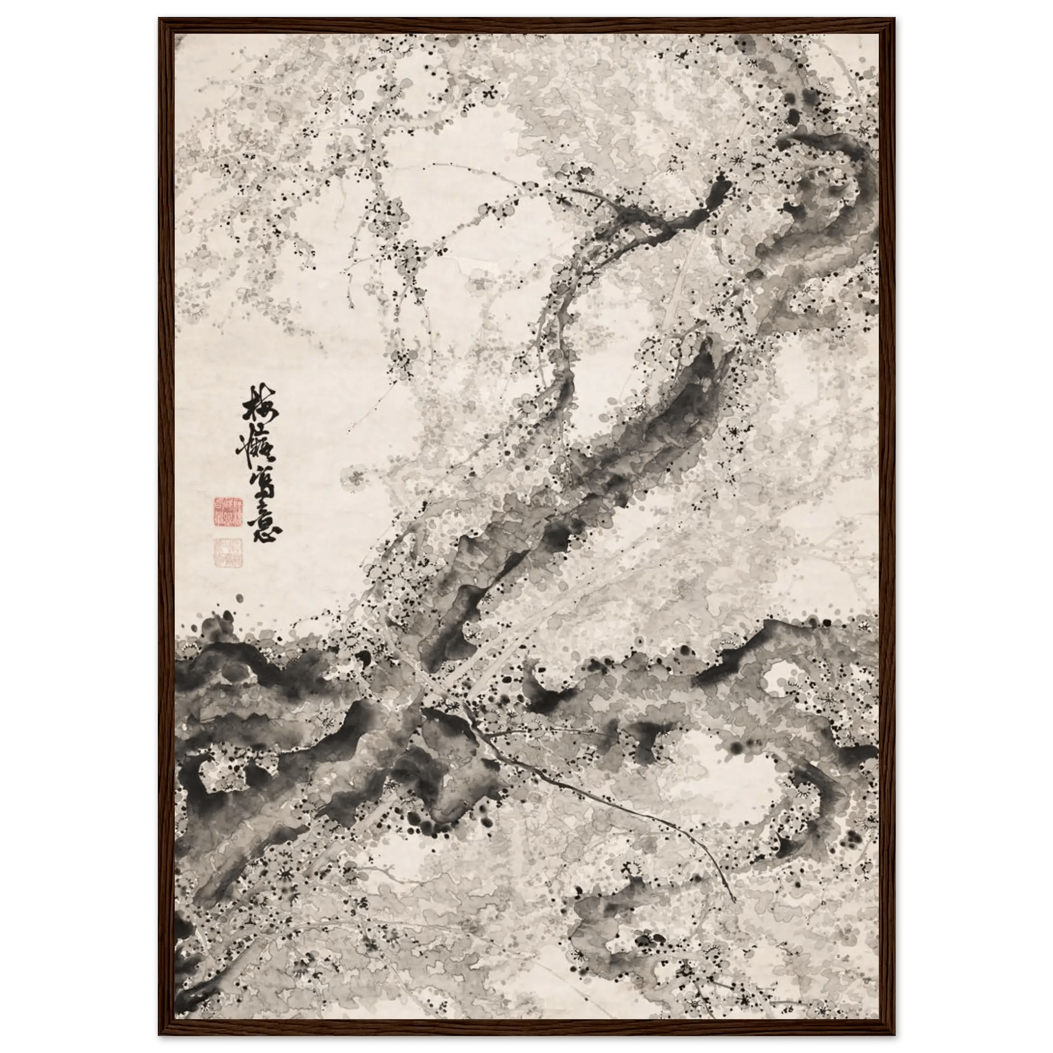 Japanischer Pflaumenbaum - Gerahmte Eleganz - HINORI