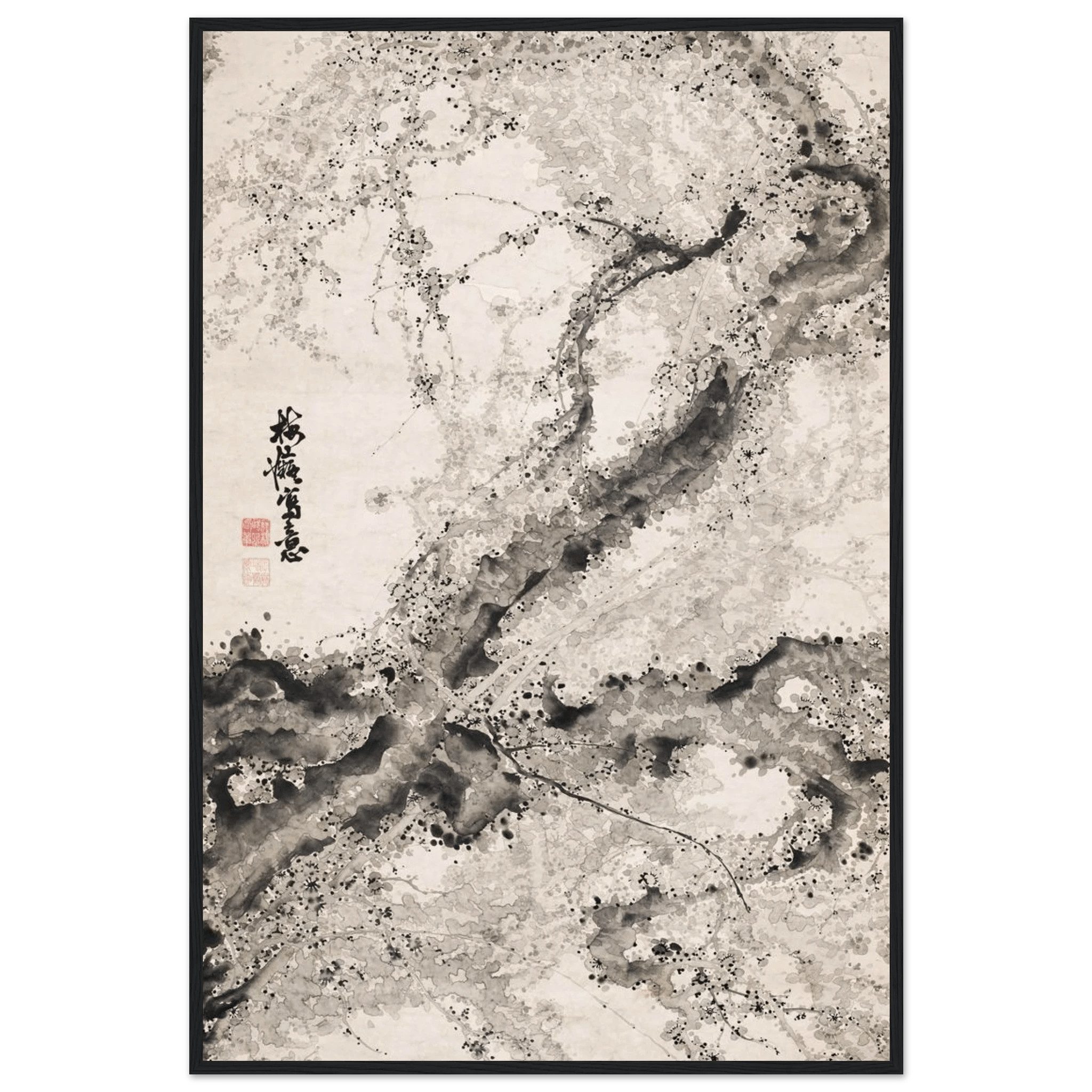 Japanischer Pflaumenbaum - Gerahmte Eleganz - HINORI