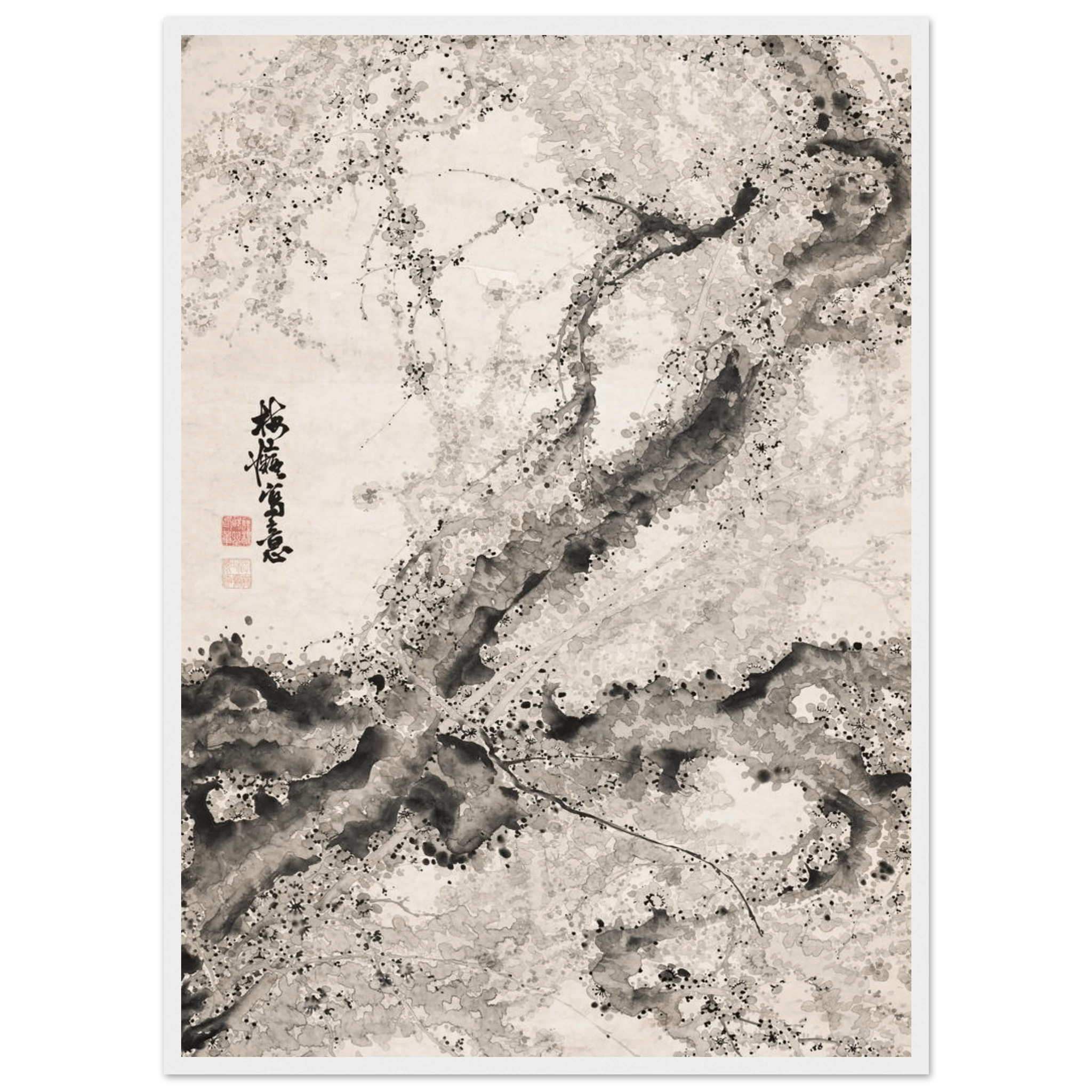 Japanischer Pflaumenbaum - Gerahmte Eleganz - HINORI