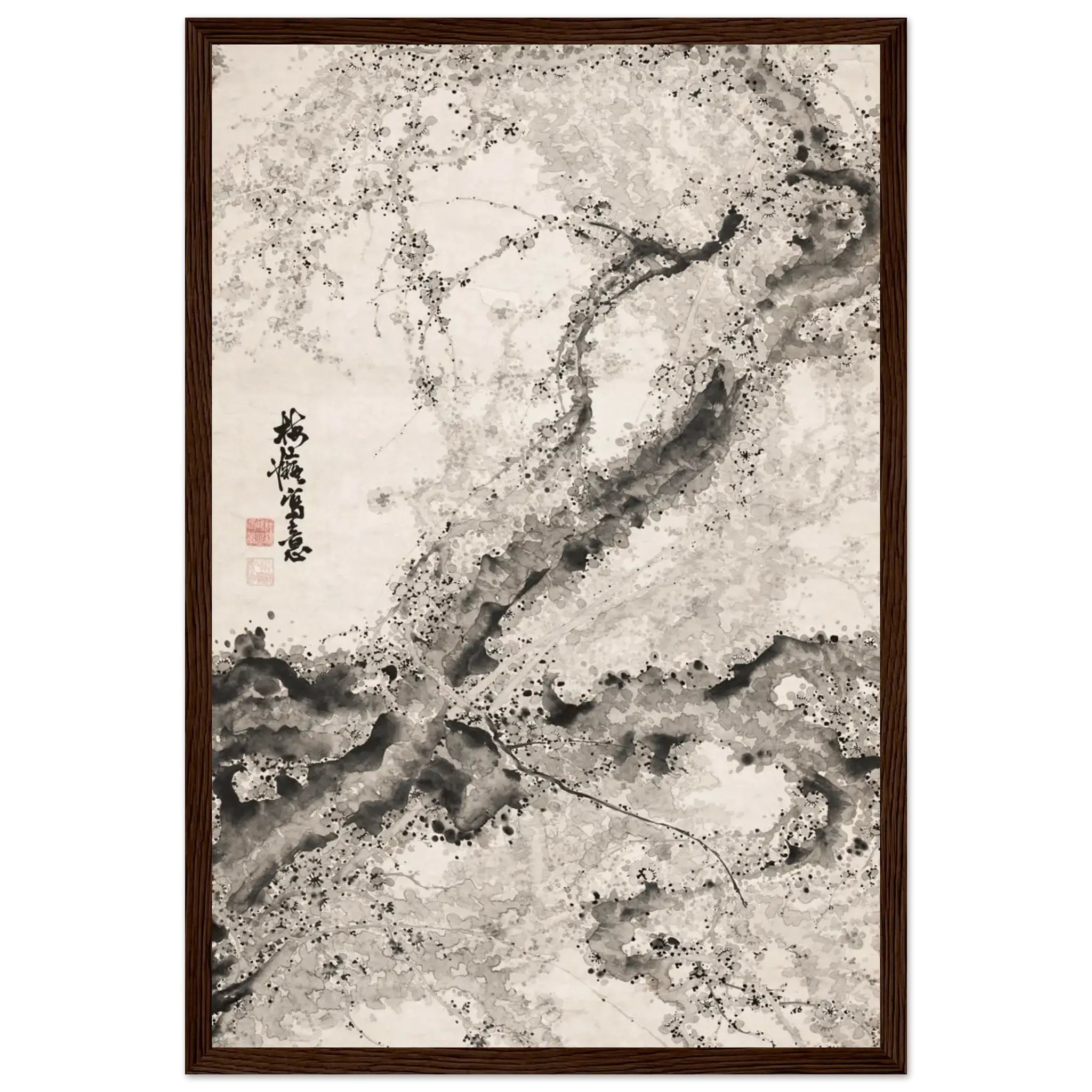 Japanischer Pflaumenbaum - Gerahmte Eleganz - HINORI