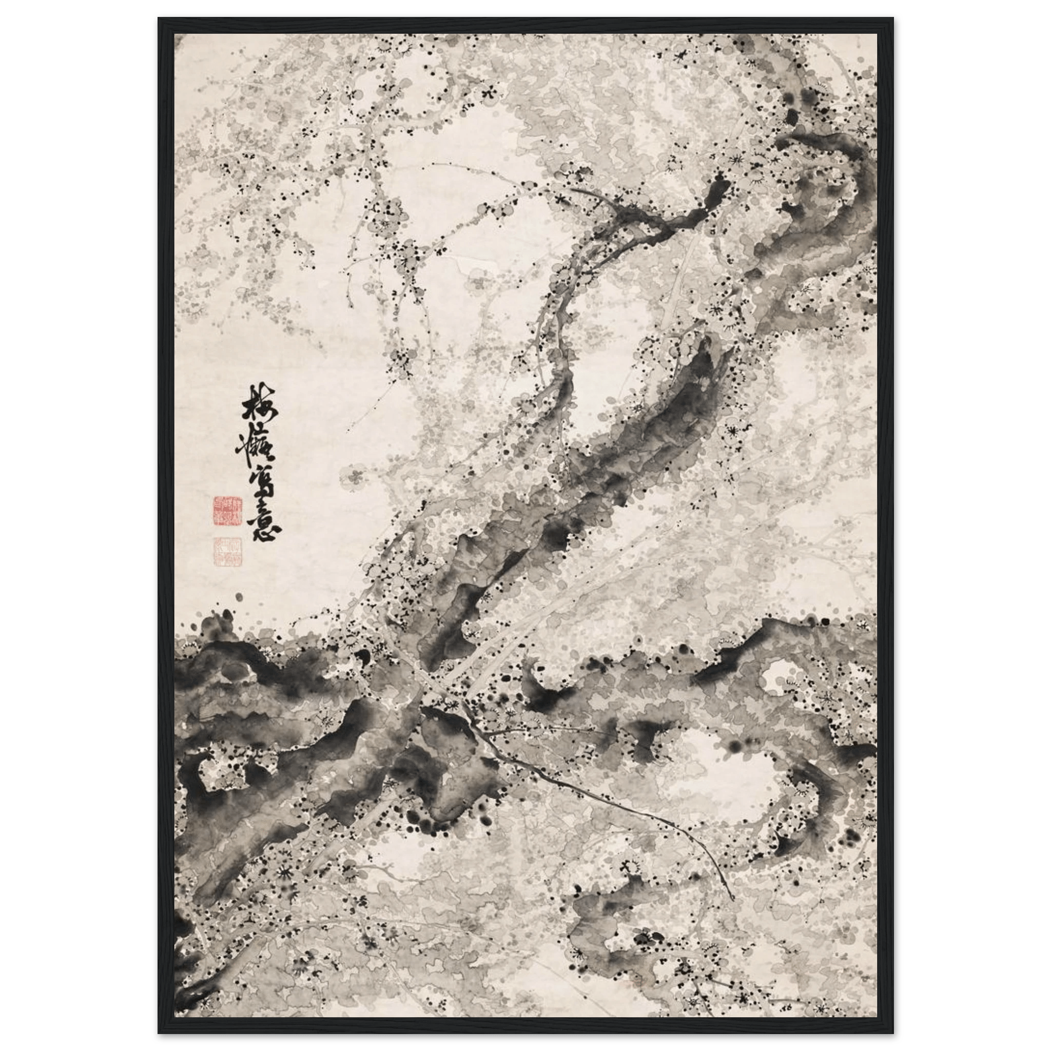 Japanischer Pflaumenbaum - Gerahmte Eleganz - HINORI