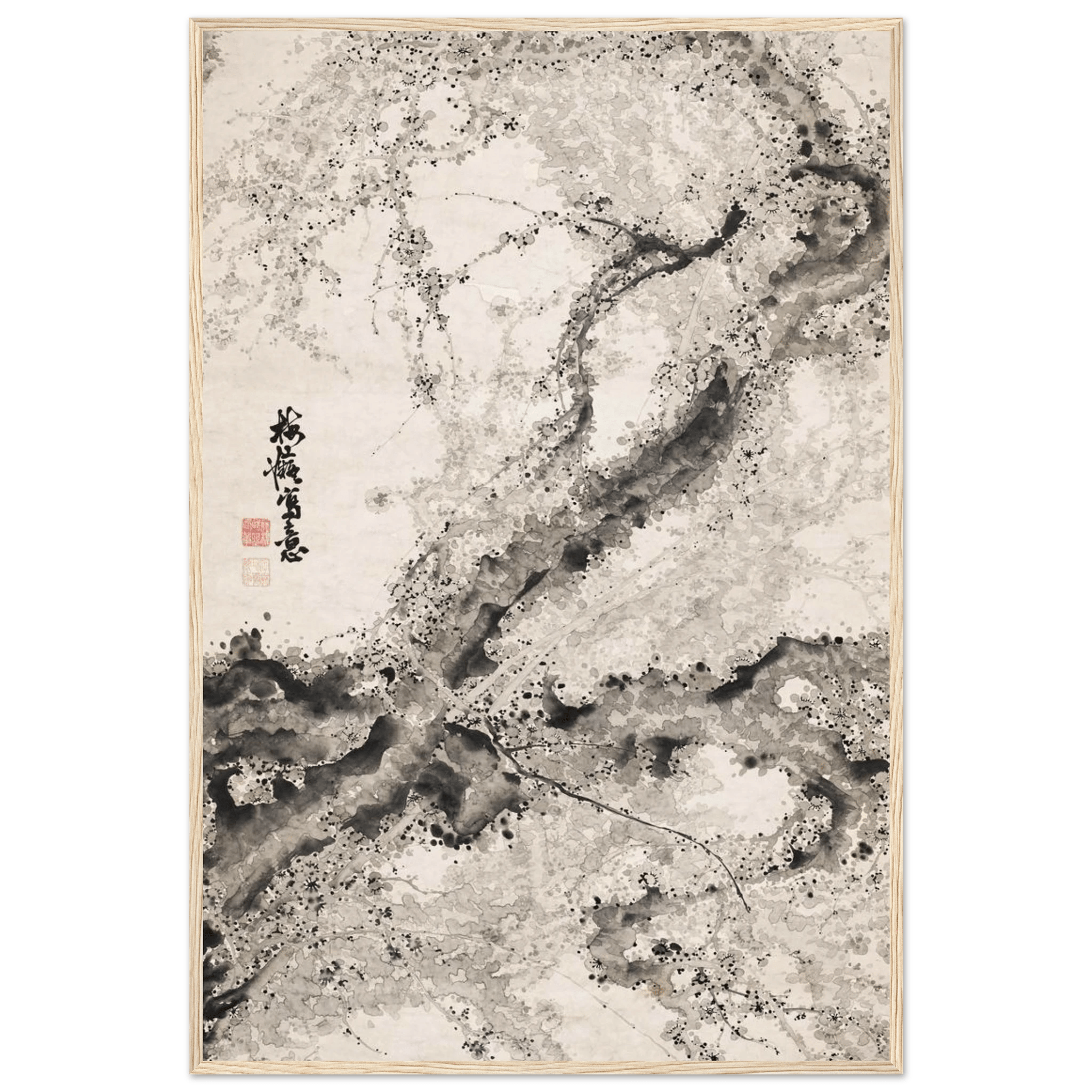 Japanischer Pflaumenbaum - Gerahmte Eleganz - HINORI