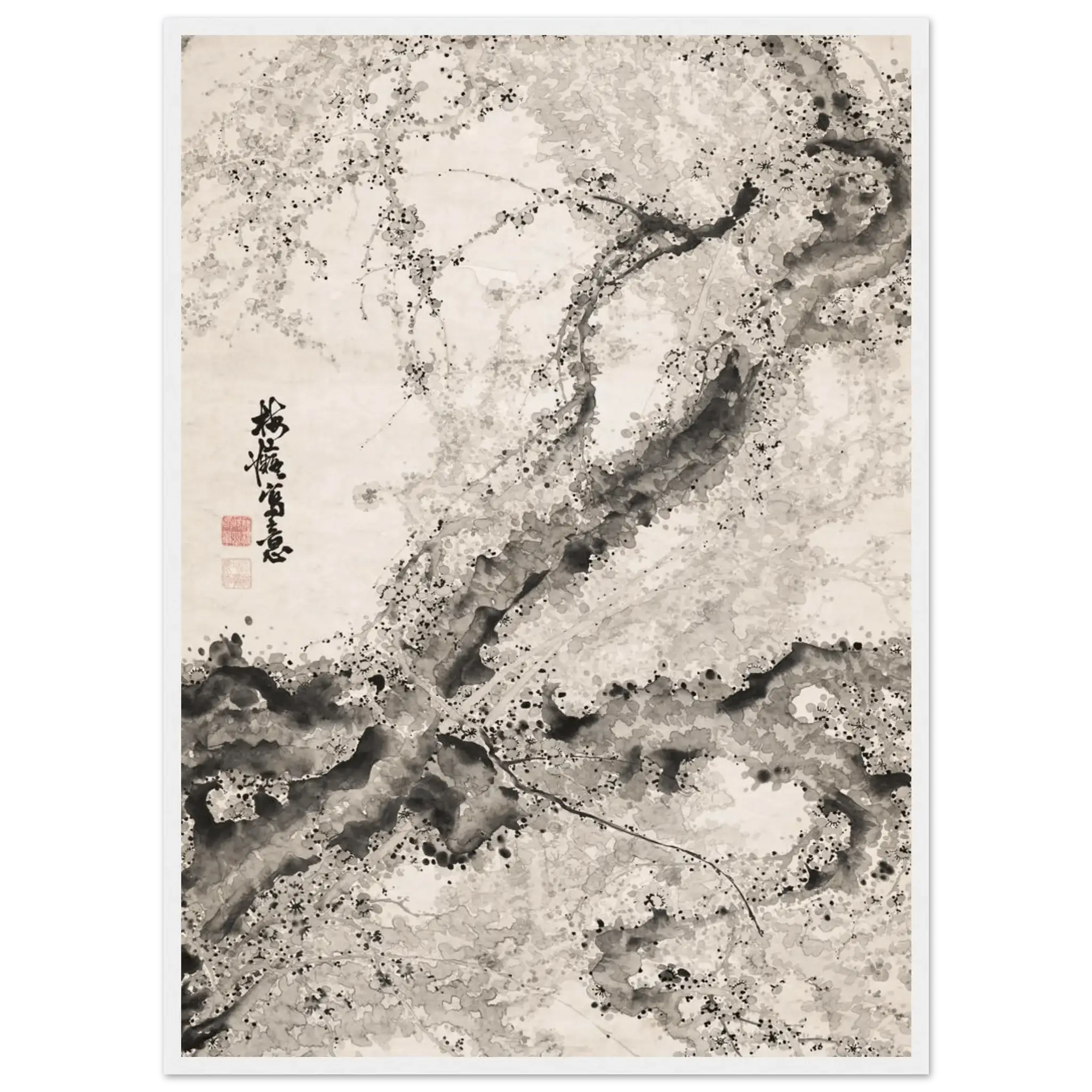 Japanischer Pflaumenbaum - Gerahmte Eleganz - HINORI