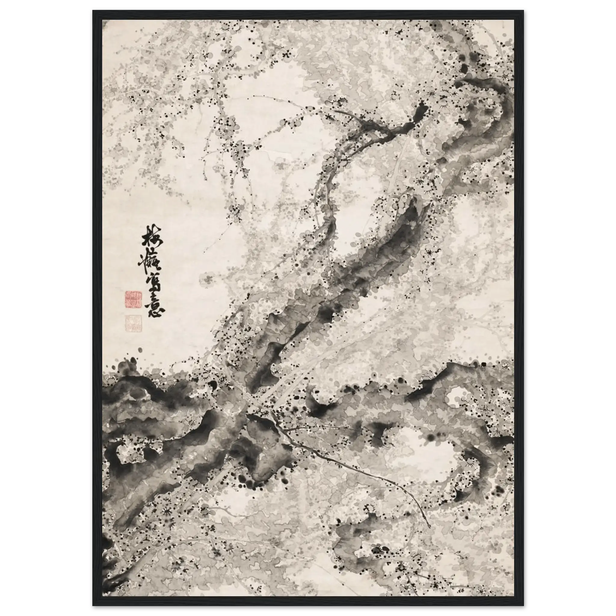 Japanischer Pflaumenbaum - Gerahmte Eleganz - HINORI