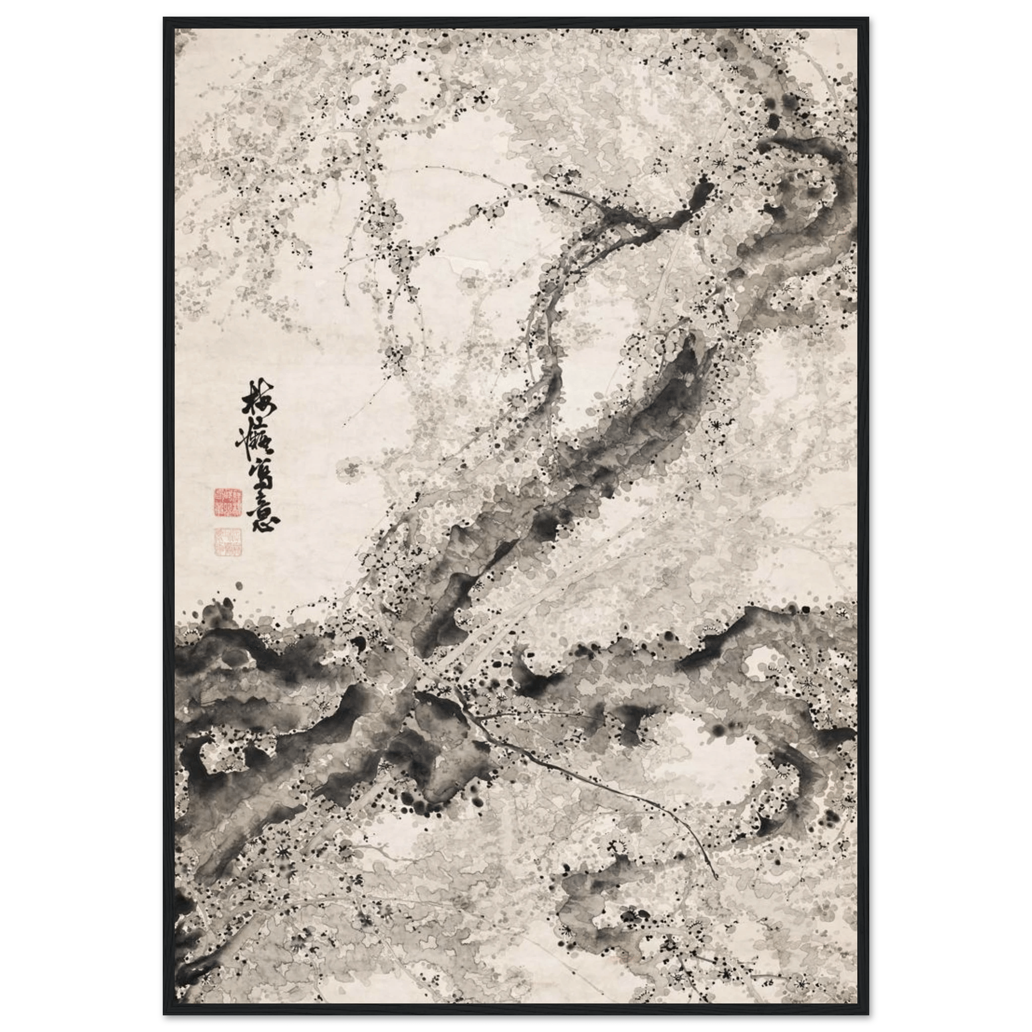 Japanischer Pflaumenbaum - Gerahmte Eleganz - HINORI