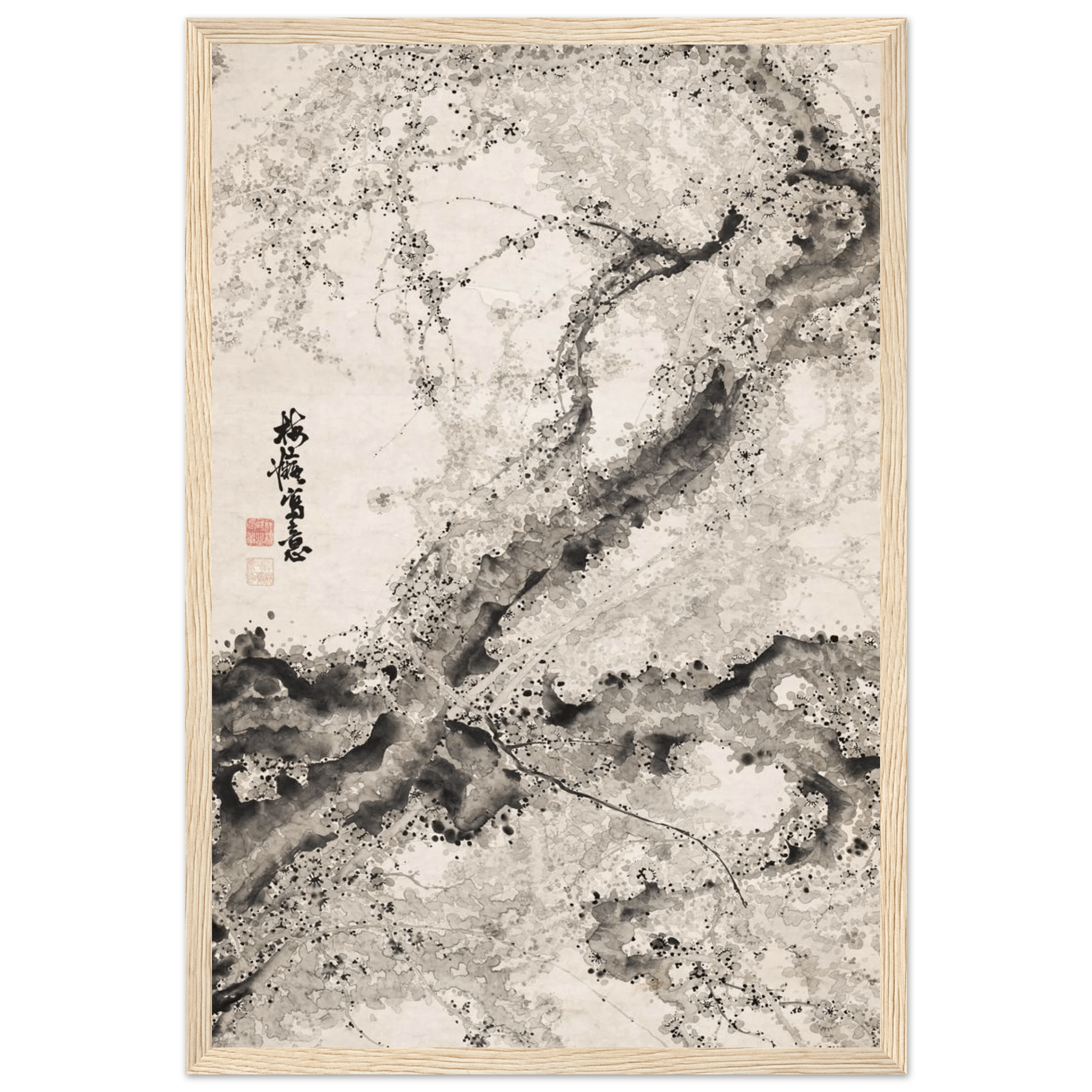 Japanischer Pflaumenbaum - Gerahmte Eleganz - HINORI