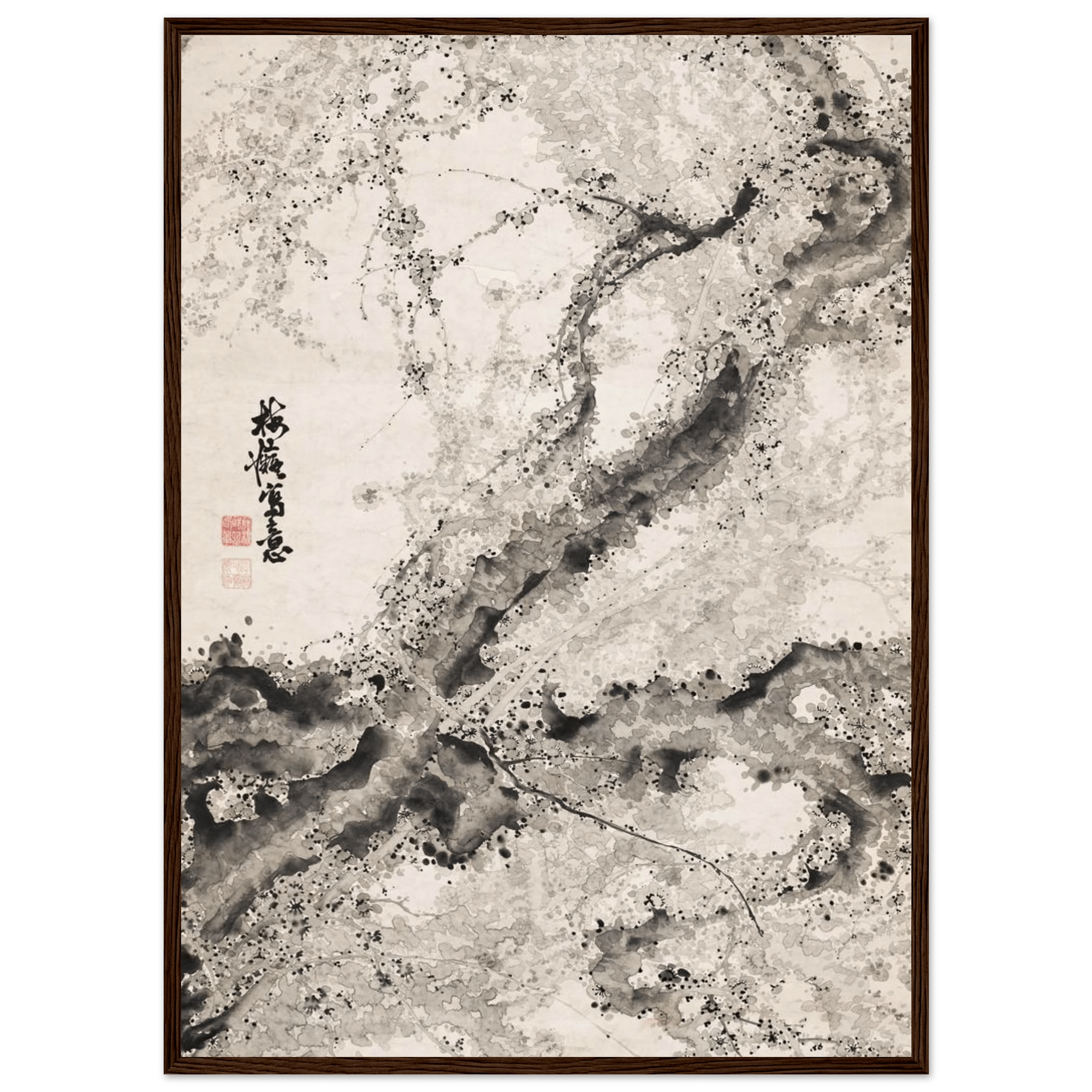 Japanischer Pflaumenbaum - Gerahmte Eleganz - HINORI