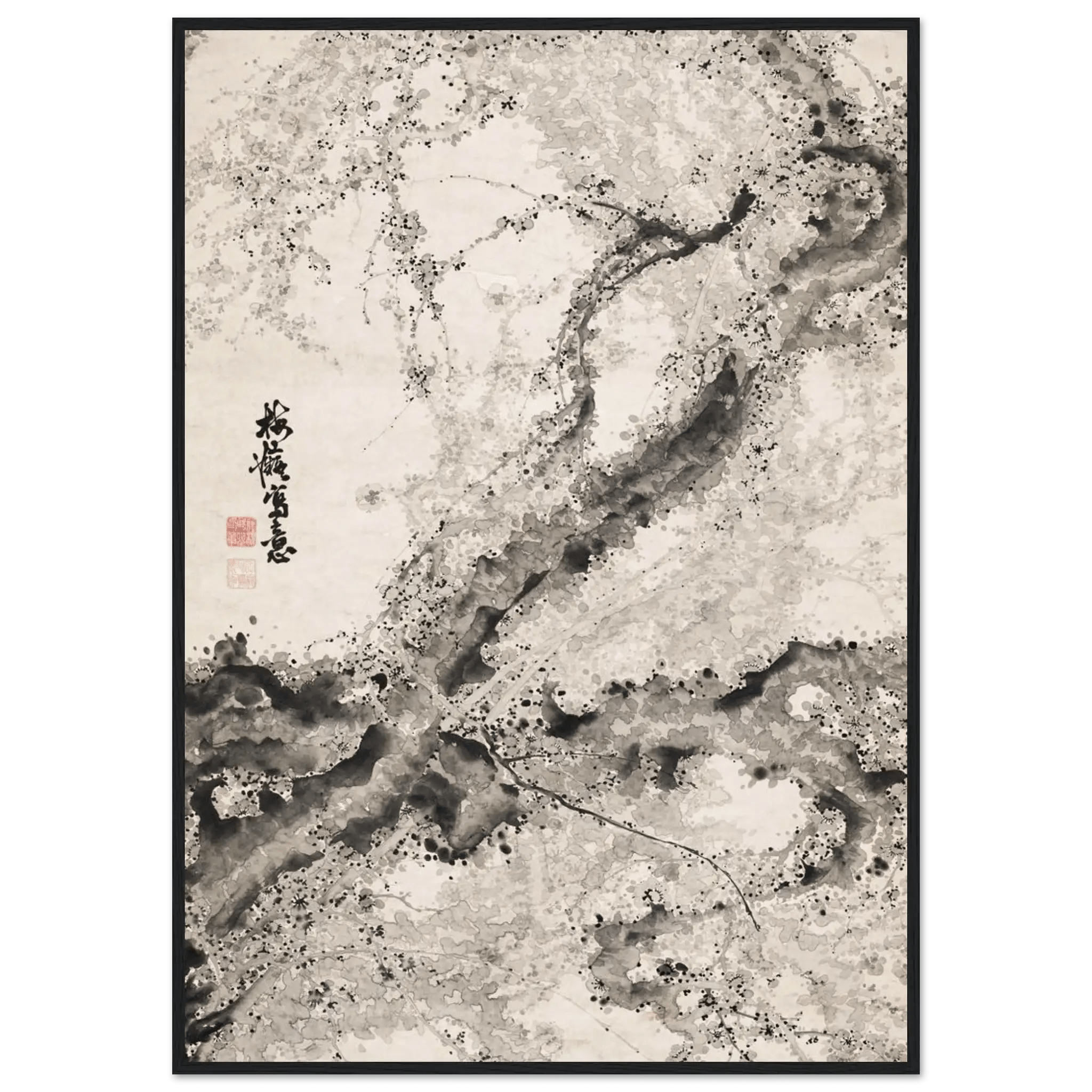 Japanischer Pflaumenbaum - Gerahmte Eleganz - HINORI