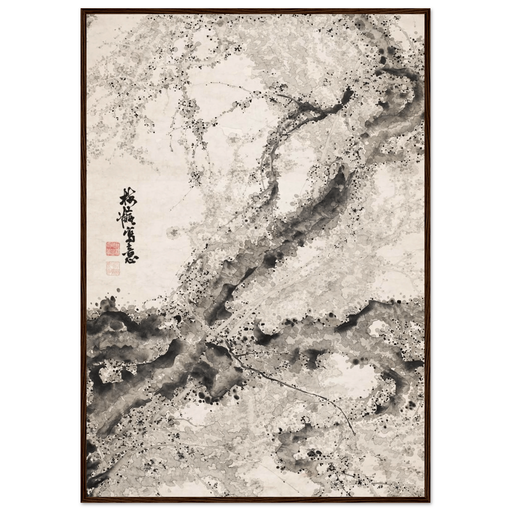 Japanischer Pflaumenbaum - Gerahmte Eleganz - HINORI